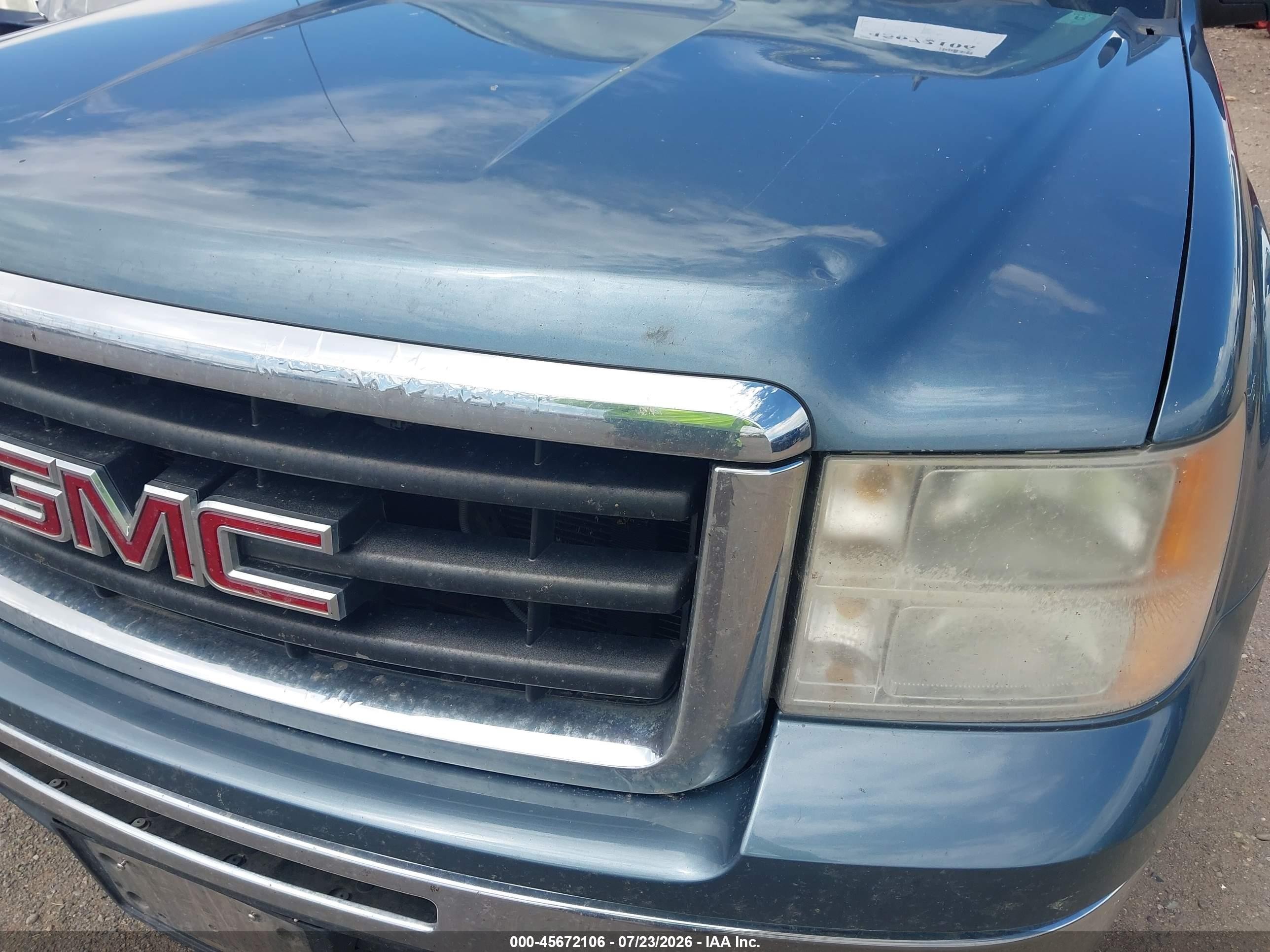 2011 Gmc Sierra 1500 Sle Blue vin: 3GTP2VE30BG119061