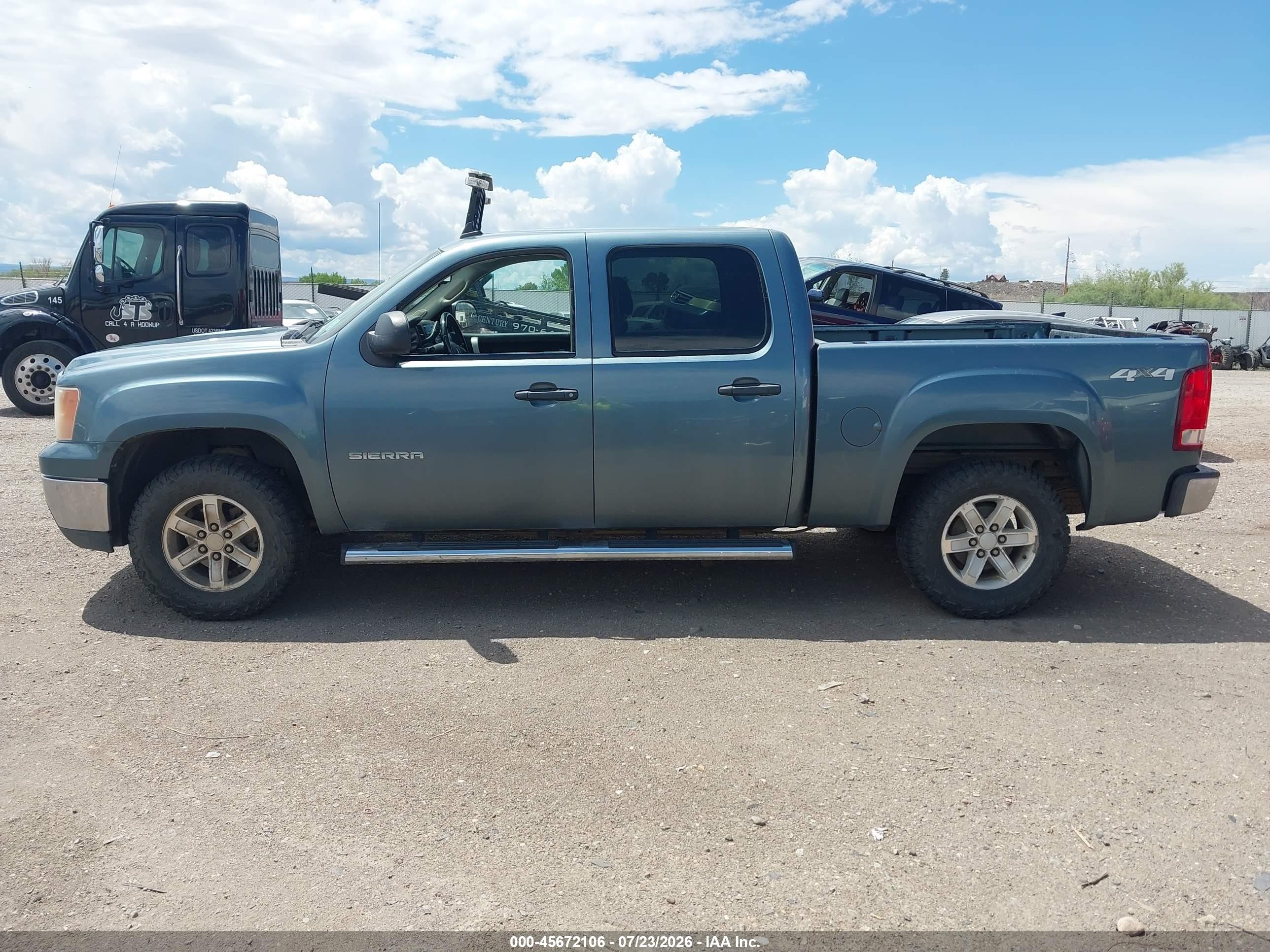 2011 Gmc Sierra 1500 Sle Blue vin: 3GTP2VE30BG119061