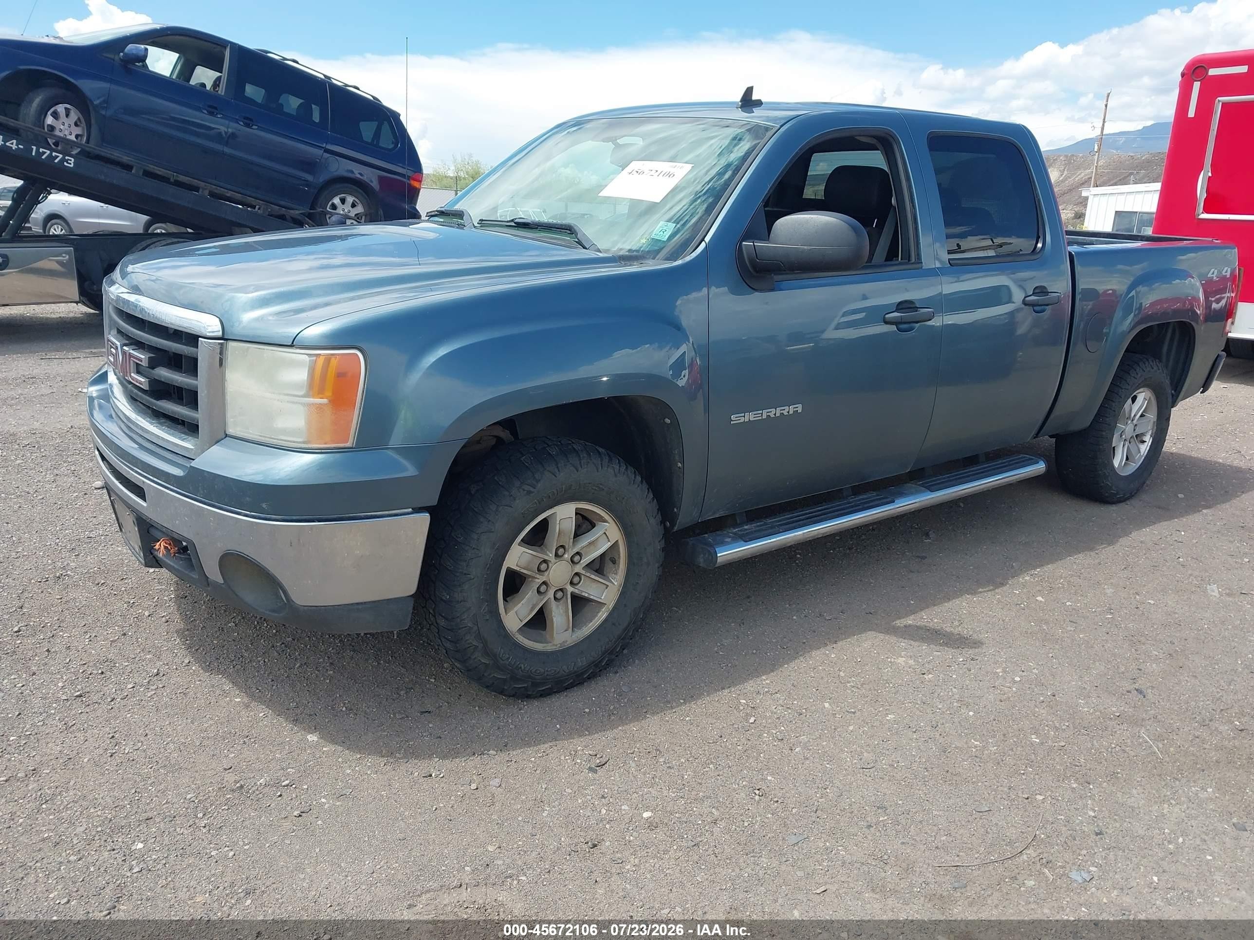 2011 Gmc Sierra 1500 Sle Blue vin: 3GTP2VE30BG119061
