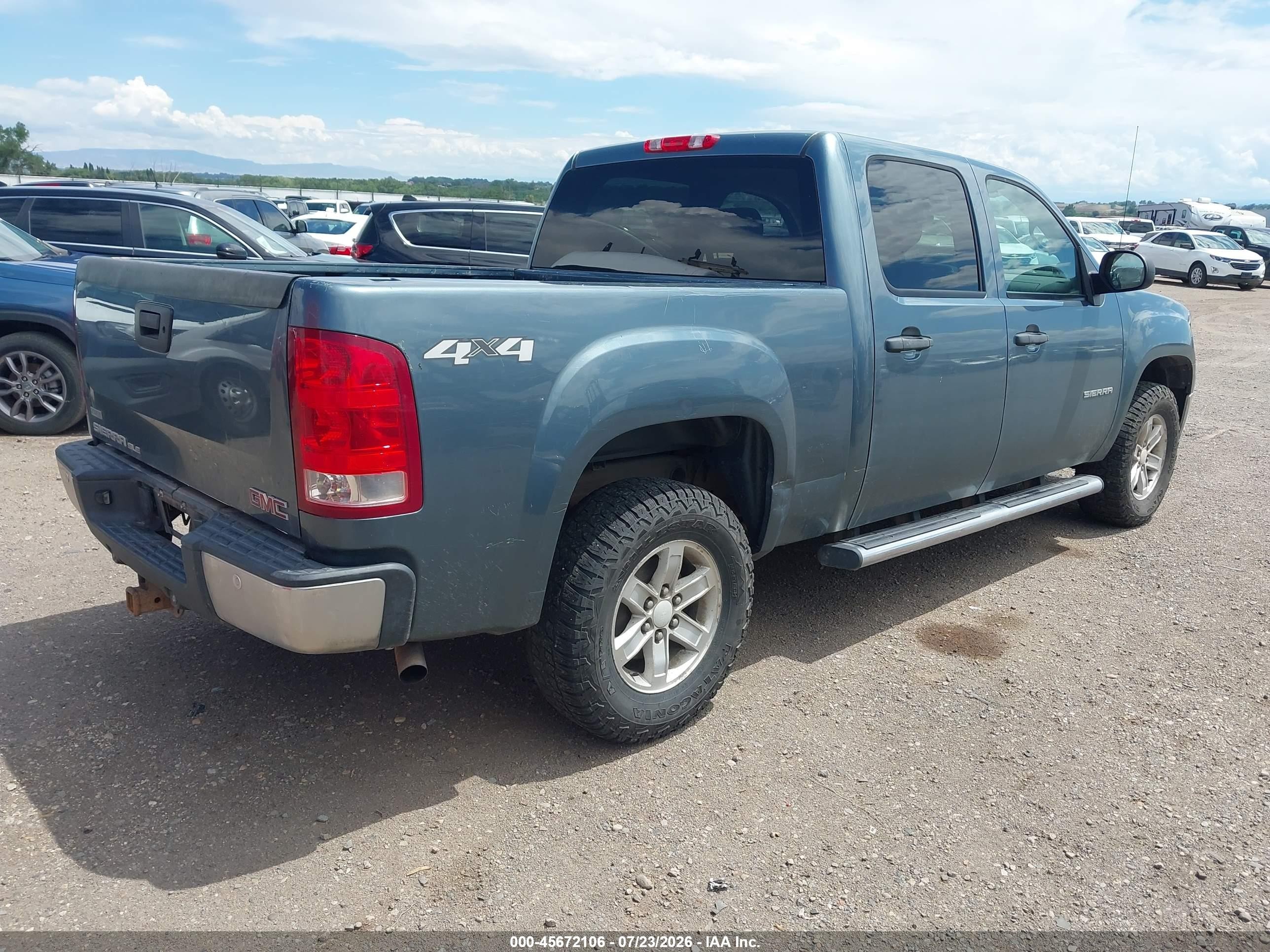 2011 Gmc Sierra 1500 Sle Blue vin: 3GTP2VE30BG119061