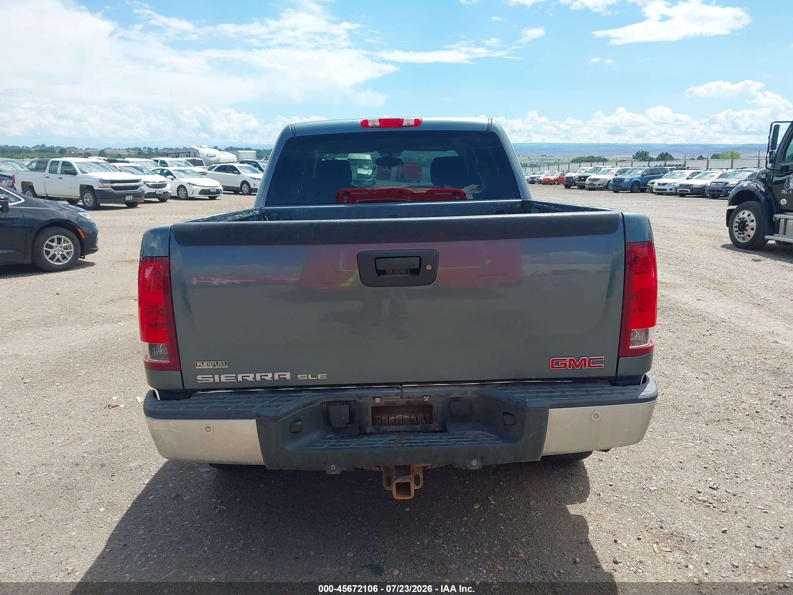 2011 Gmc Sierra 1500 Sle Blue vin: 3GTP2VE30BG119061