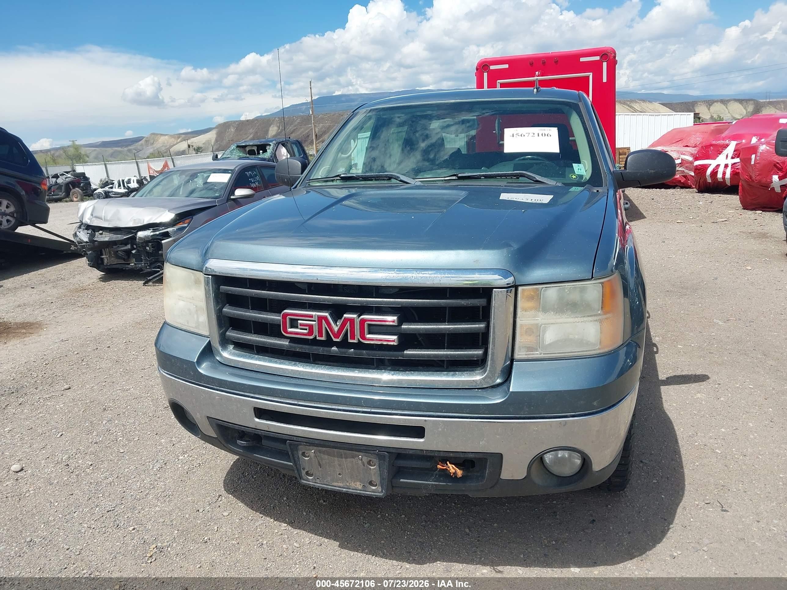 2011 Gmc Sierra 1500 Sle Blue vin: 3GTP2VE30BG119061