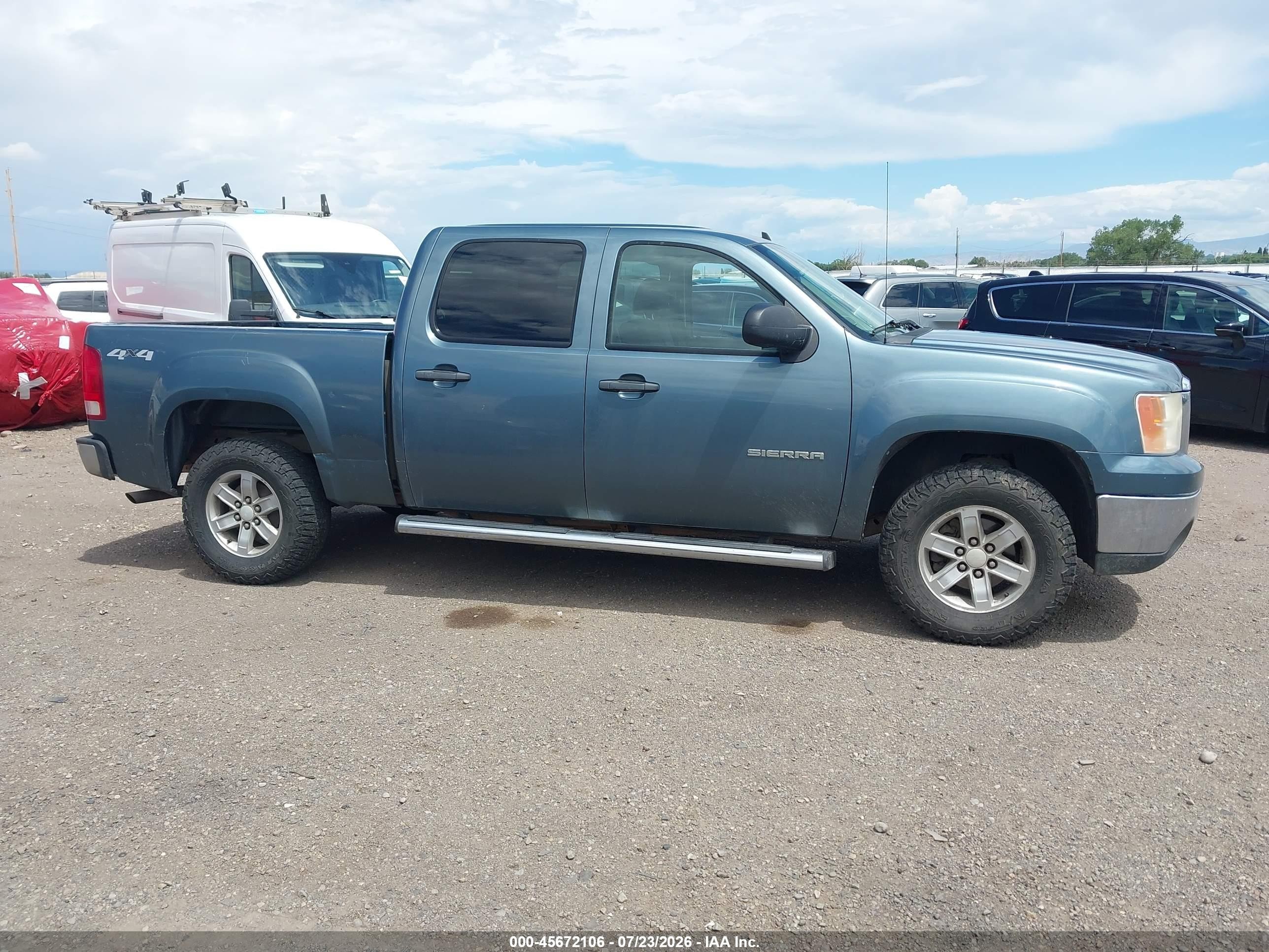 2011 Gmc Sierra 1500 Sle Blue vin: 3GTP2VE30BG119061