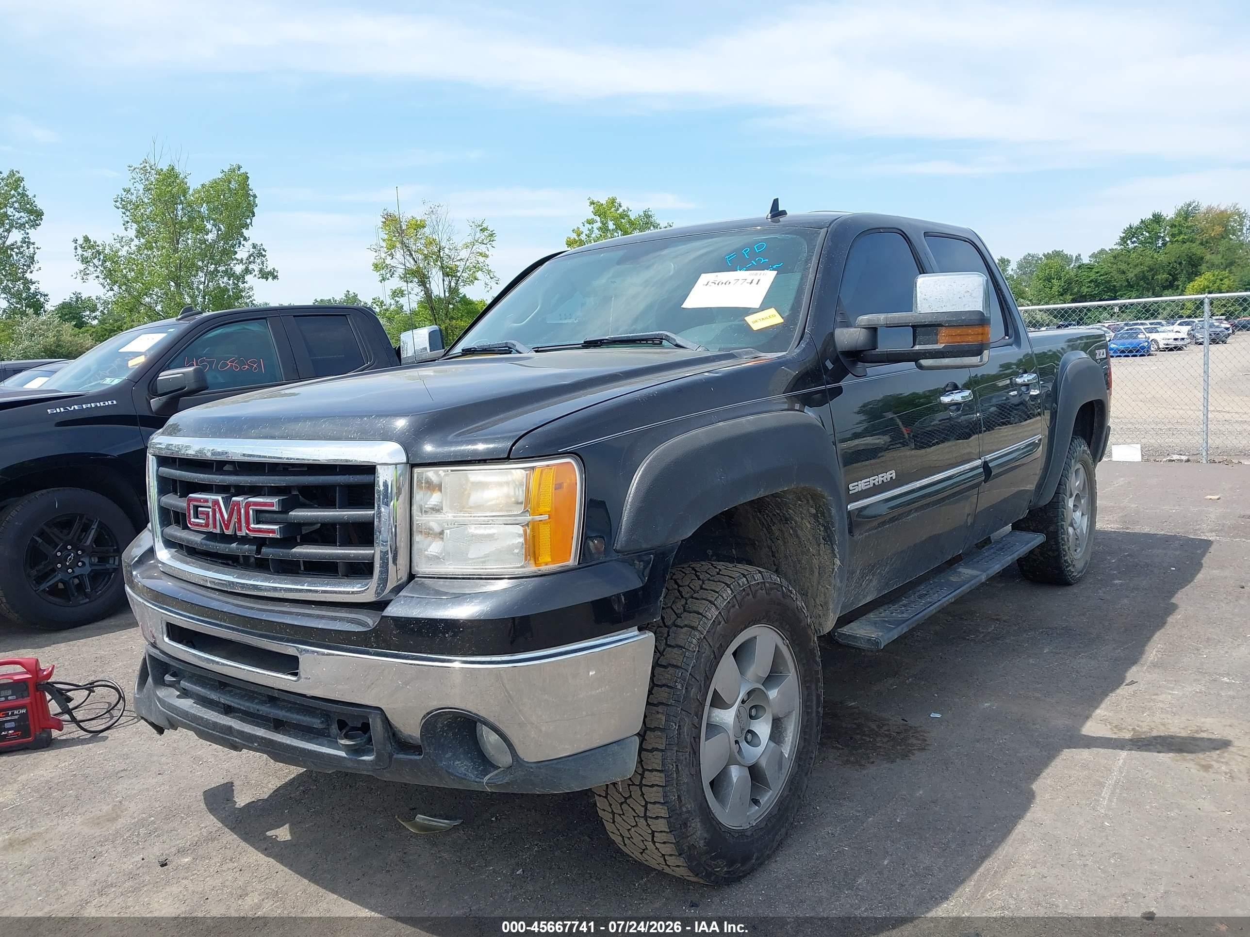 2011 Gmc Sierra 1500 Sle Черный vin: 3GTP2VE30BG199297