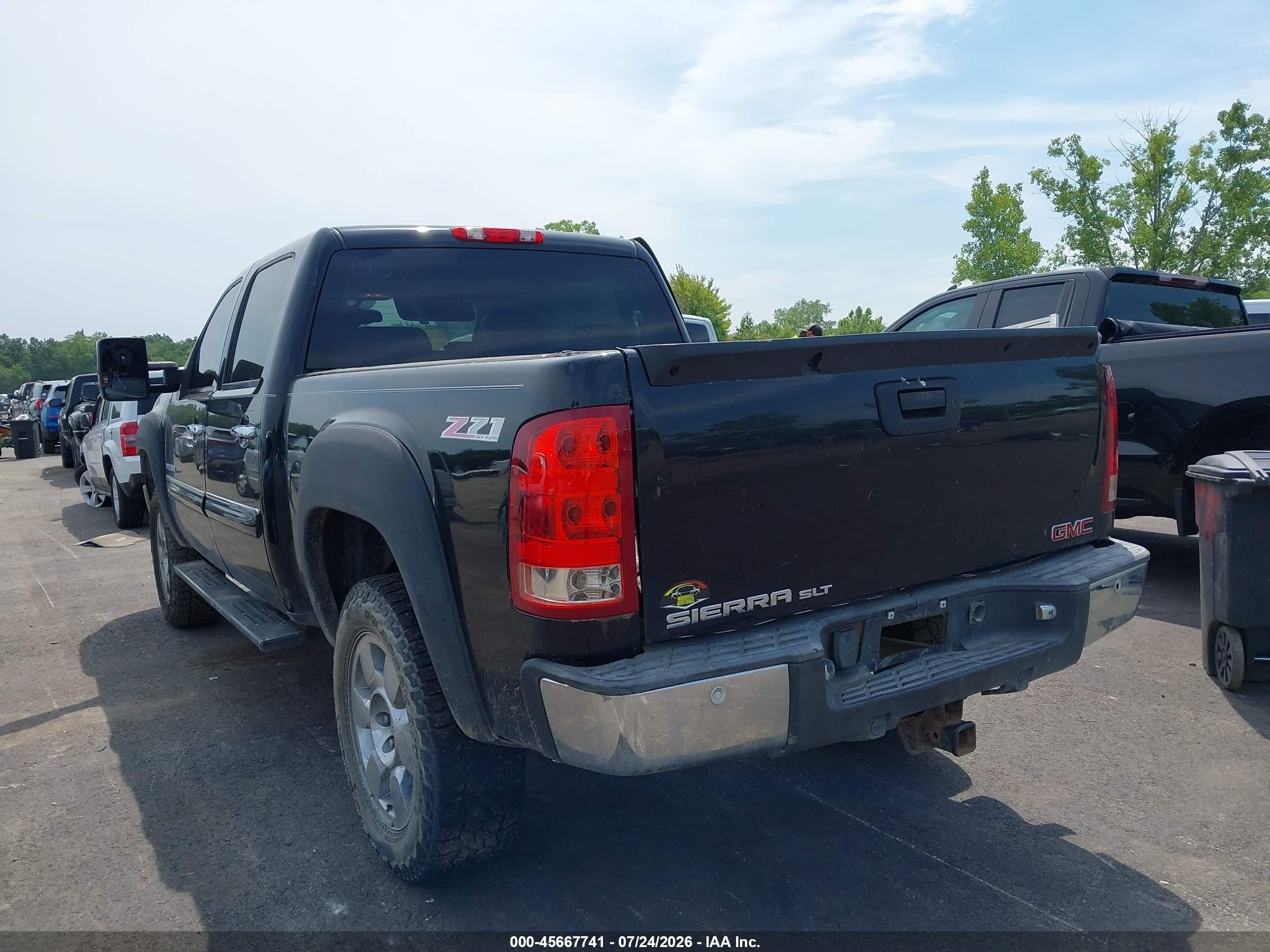2011 Gmc Sierra 1500 Sle Черный vin: 3GTP2VE30BG199297