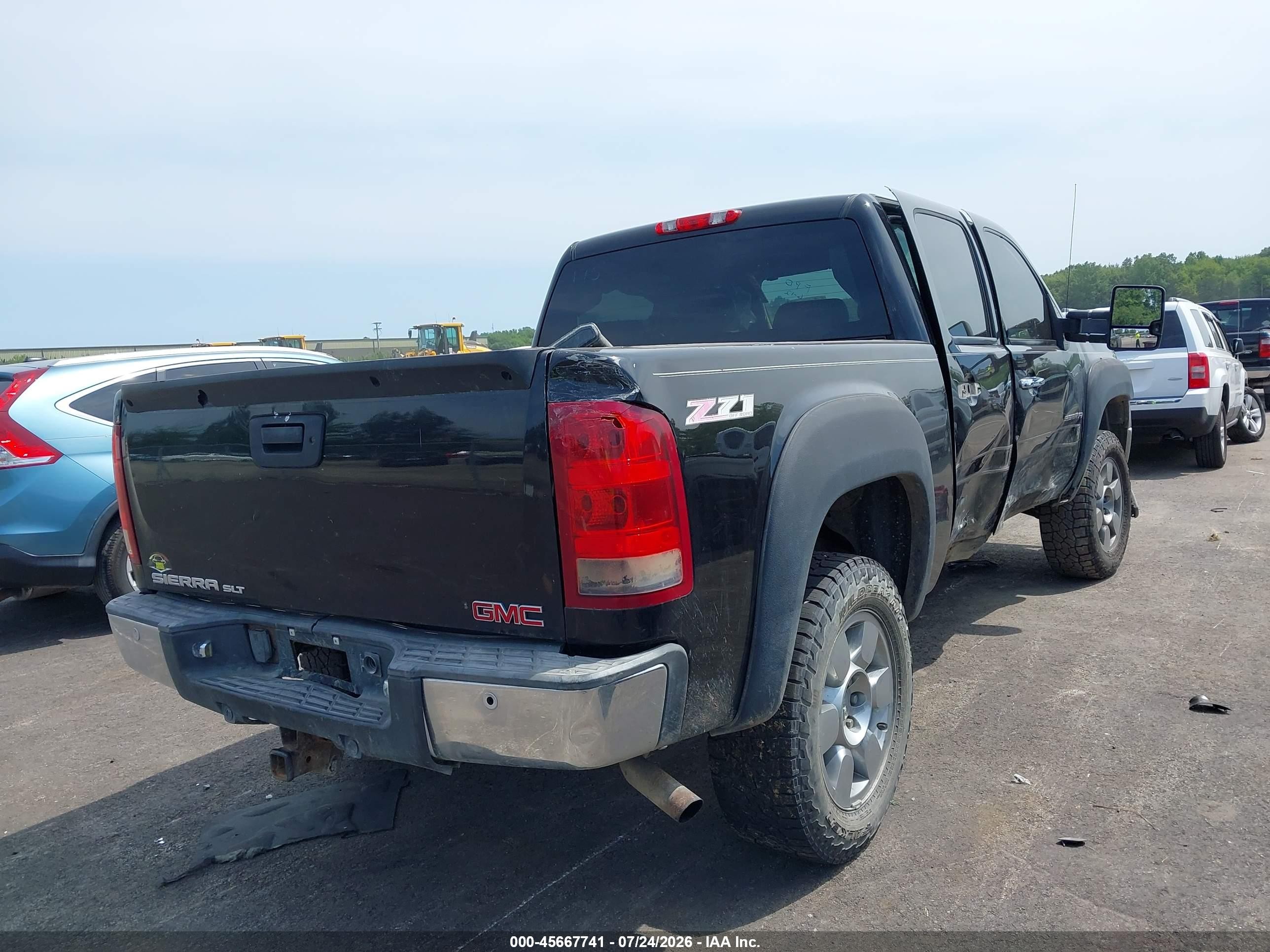 2011 Gmc Sierra 1500 Sle Черный vin: 3GTP2VE30BG199297