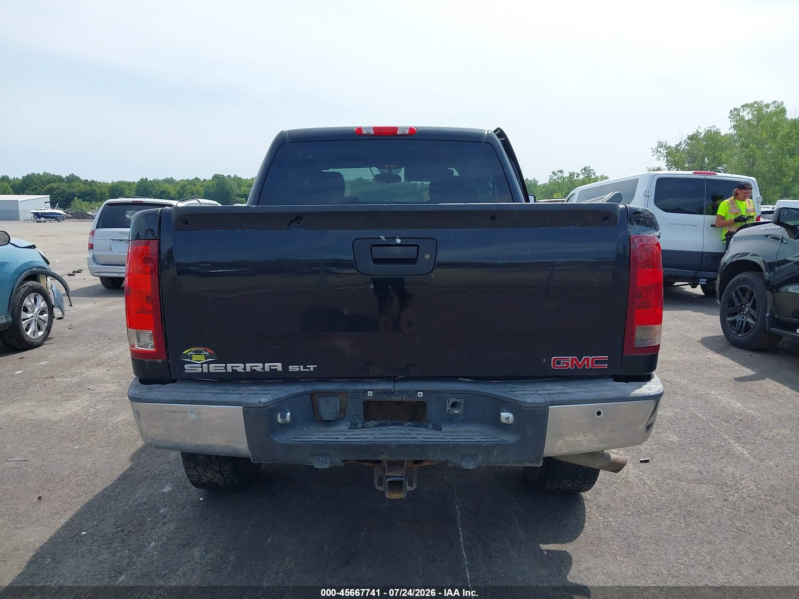 2011 Gmc Sierra 1500 Sle Черный vin: 3GTP2VE30BG199297