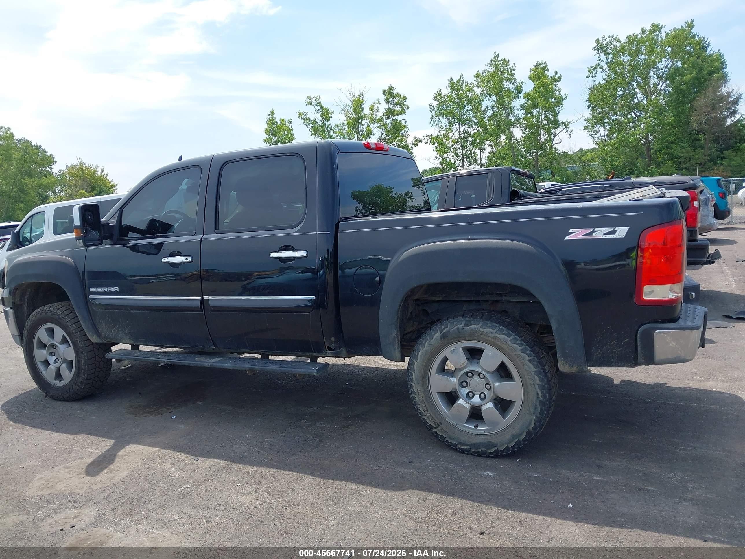 2011 Gmc Sierra 1500 Sle Черный vin: 3GTP2VE30BG199297