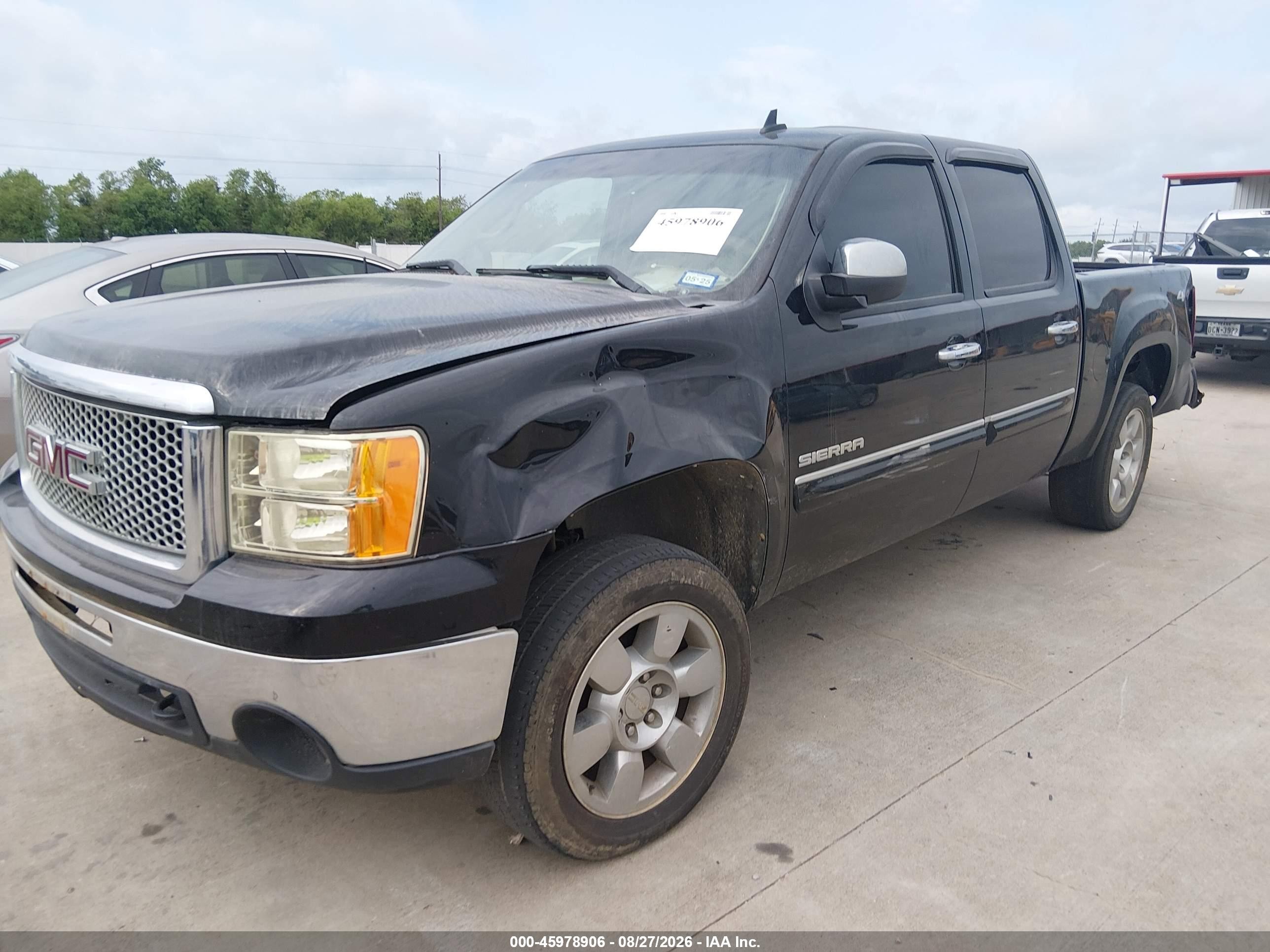 2011 Gmc Sierra 1500 Sle Black vin: 3GTP2VE30BG215921
