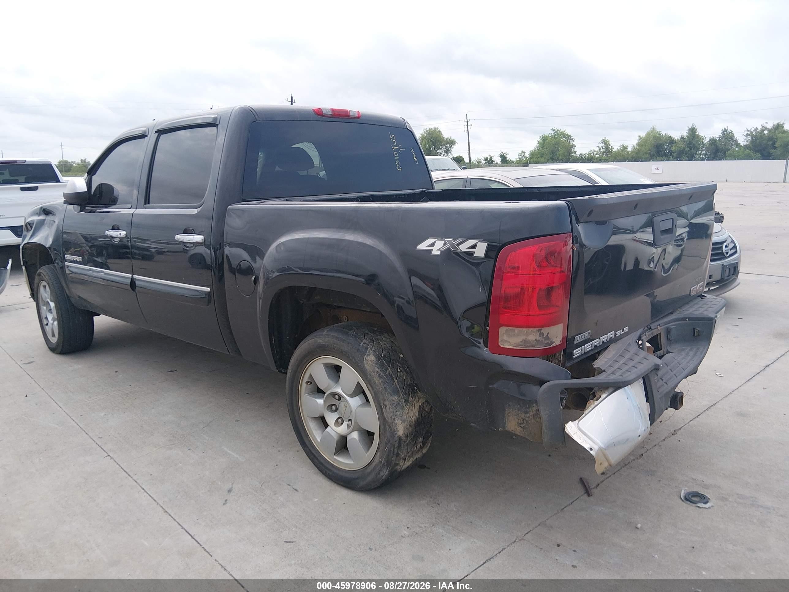 2011 Gmc Sierra 1500 Sle Black vin: 3GTP2VE30BG215921