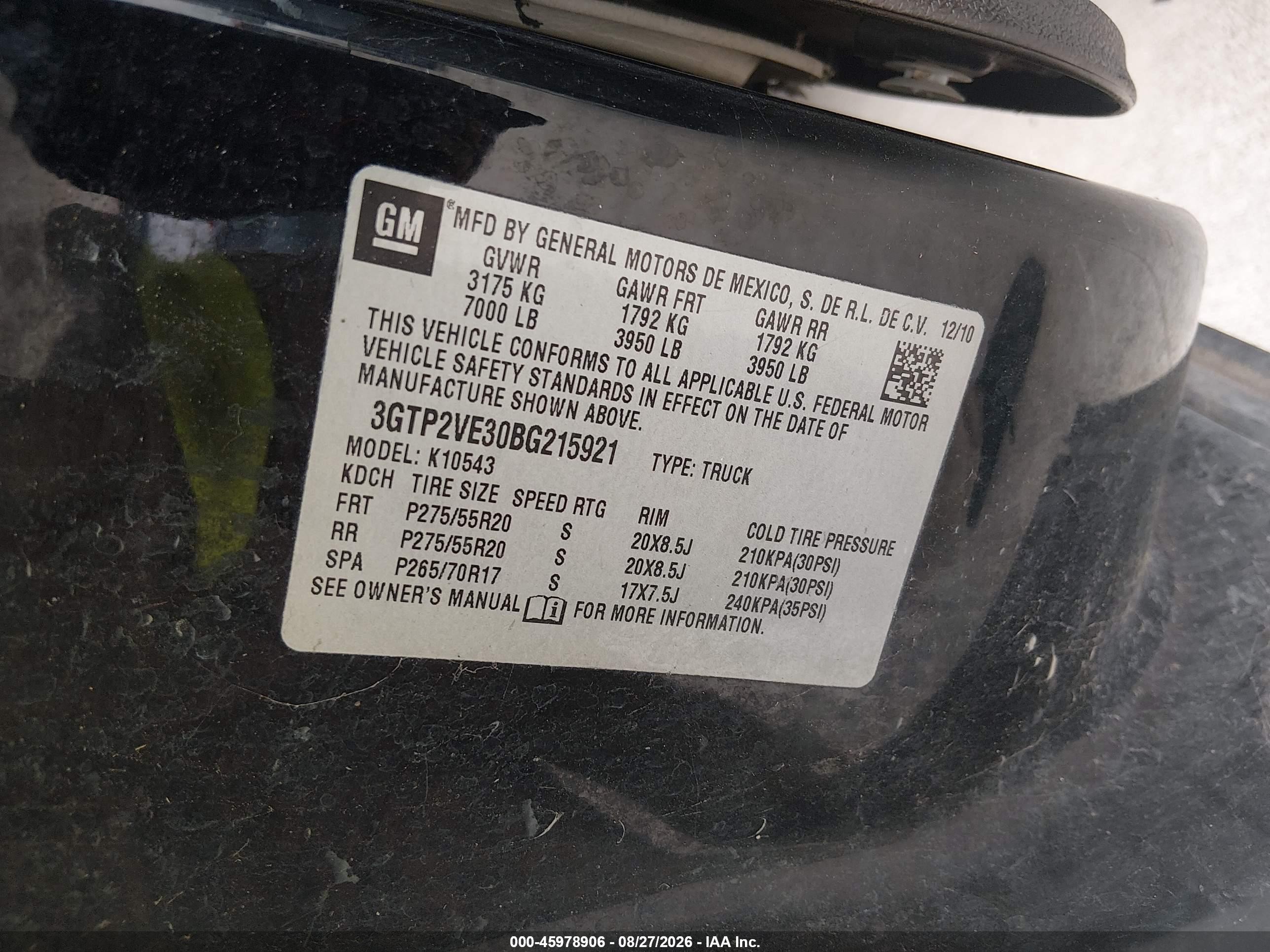 2011 Gmc Sierra 1500 Sle Black vin: 3GTP2VE30BG215921