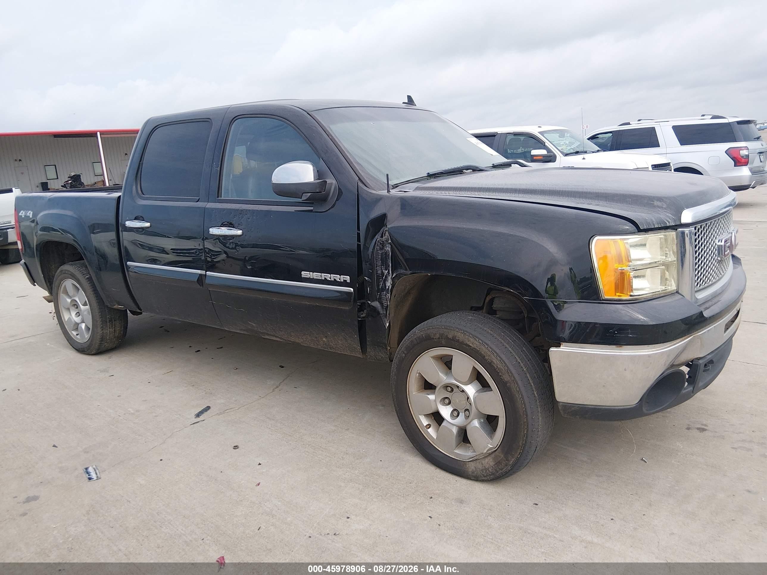 2011 Gmc Sierra 1500 Sle Black vin: 3GTP2VE30BG215921