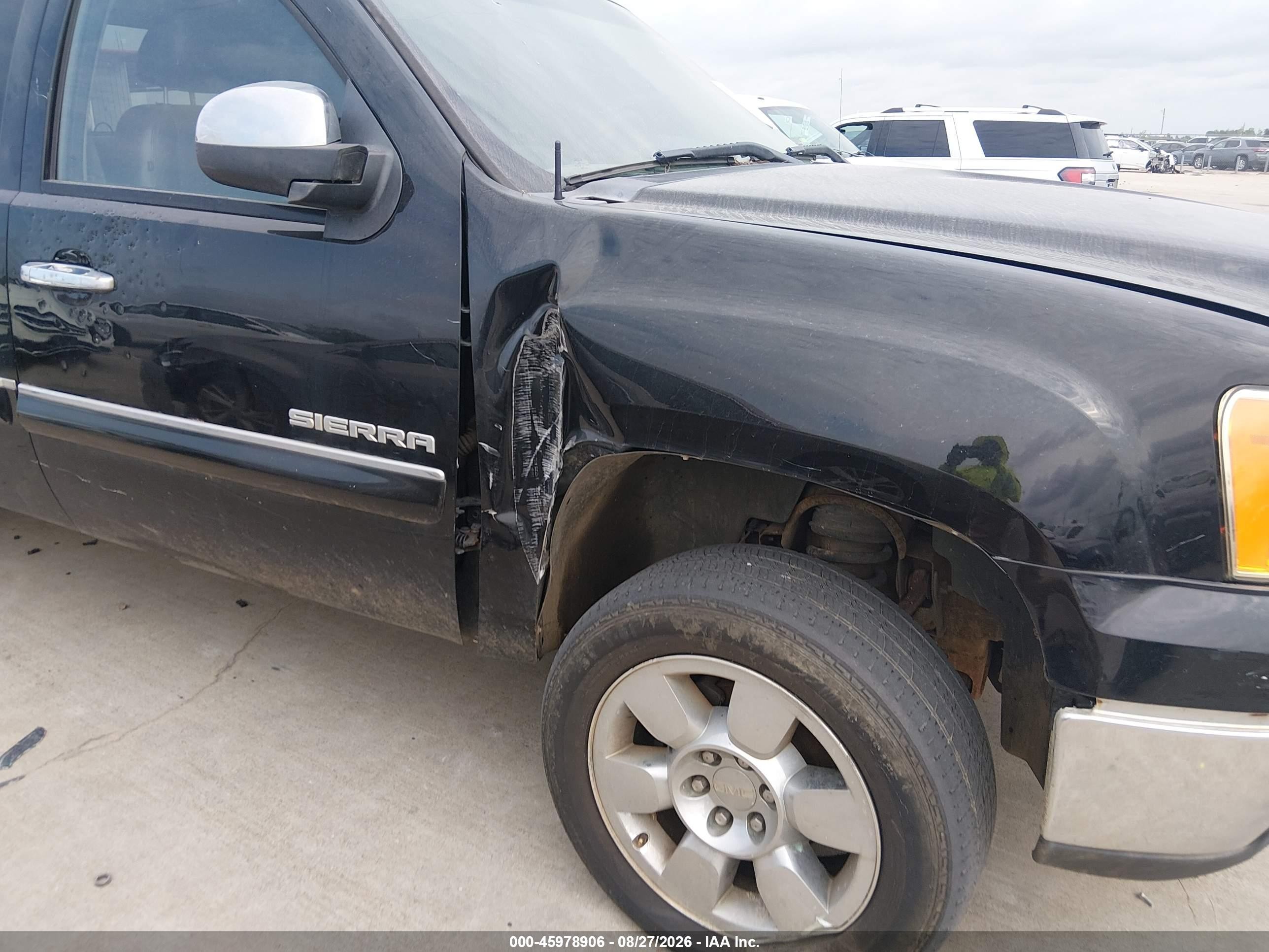 2011 Gmc Sierra 1500 Sle Black vin: 3GTP2VE30BG215921