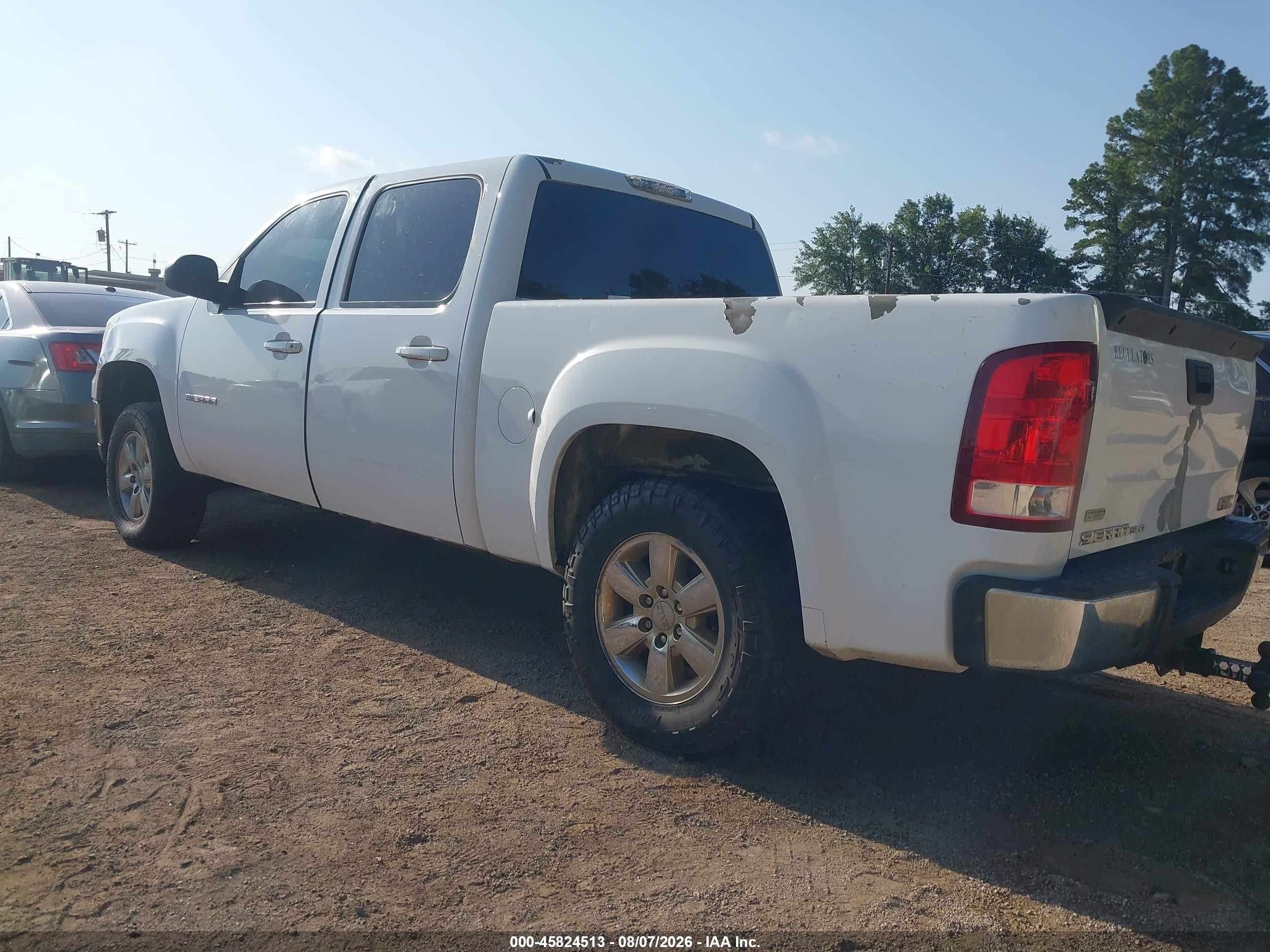 2011 Gmc Sierra 1500 Sle White vin: 3GTP2VE30BG388595