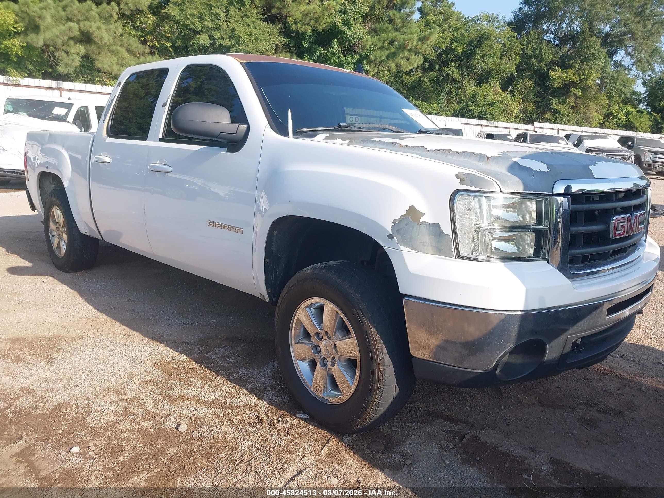 2011 Gmc Sierra 1500 Sle White vin: 3GTP2VE30BG388595