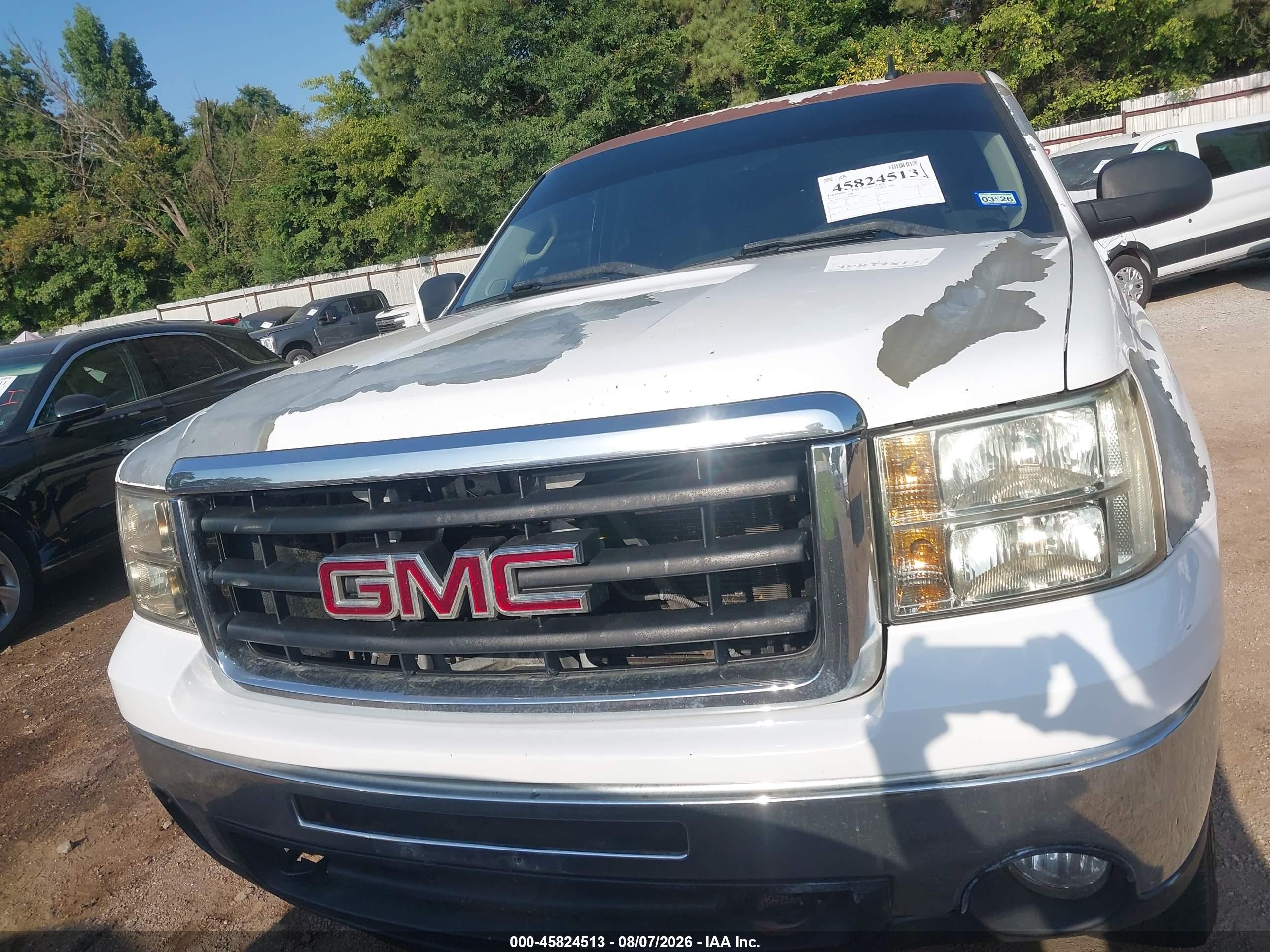 2011 Gmc Sierra 1500 Sle White vin: 3GTP2VE30BG388595