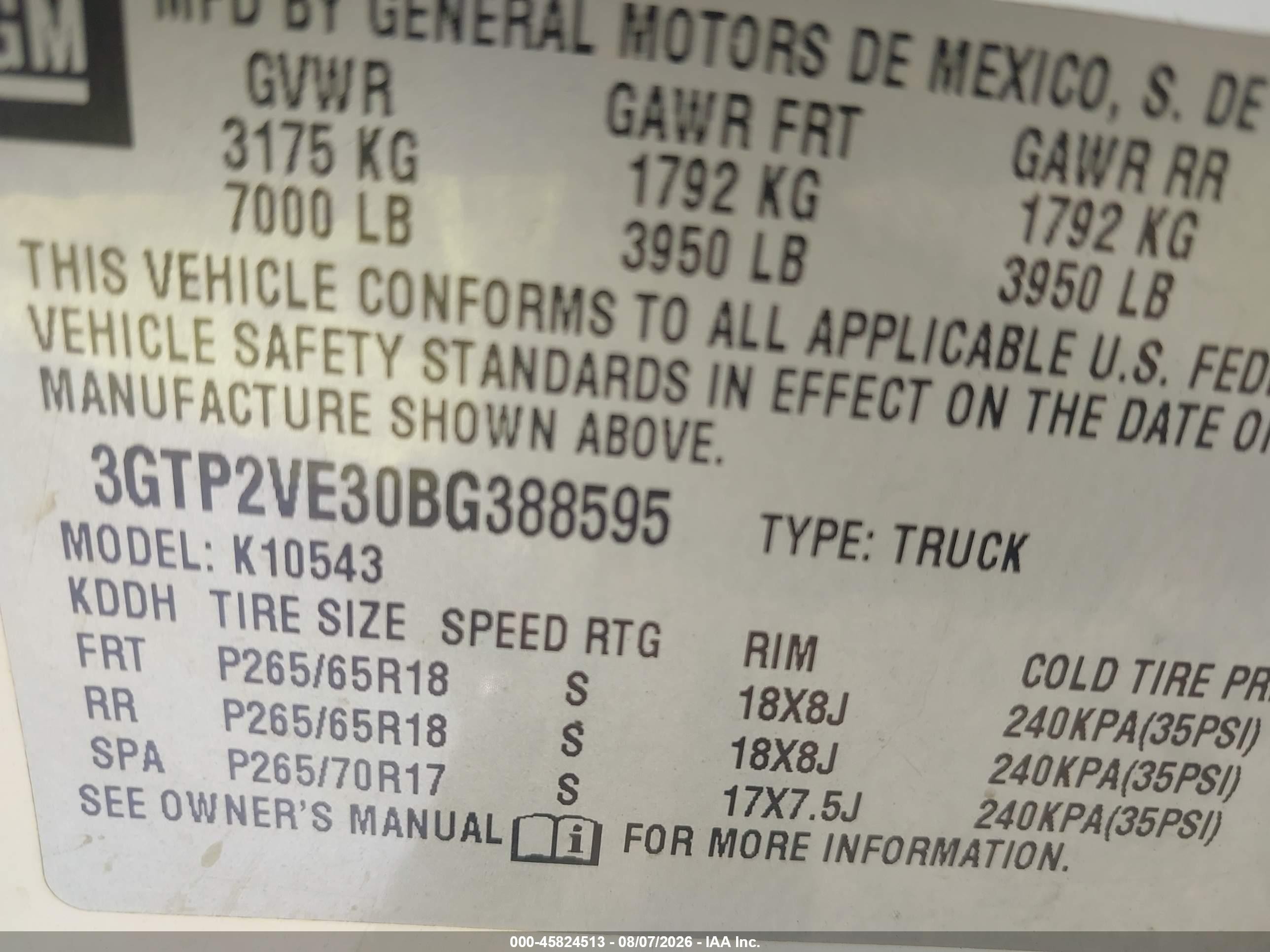 2011 Gmc Sierra 1500 Sle White vin: 3GTP2VE30BG388595