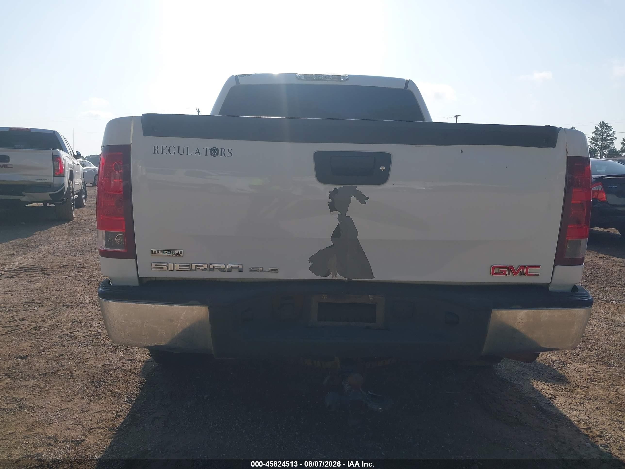 2011 Gmc Sierra 1500 Sle White vin: 3GTP2VE30BG388595