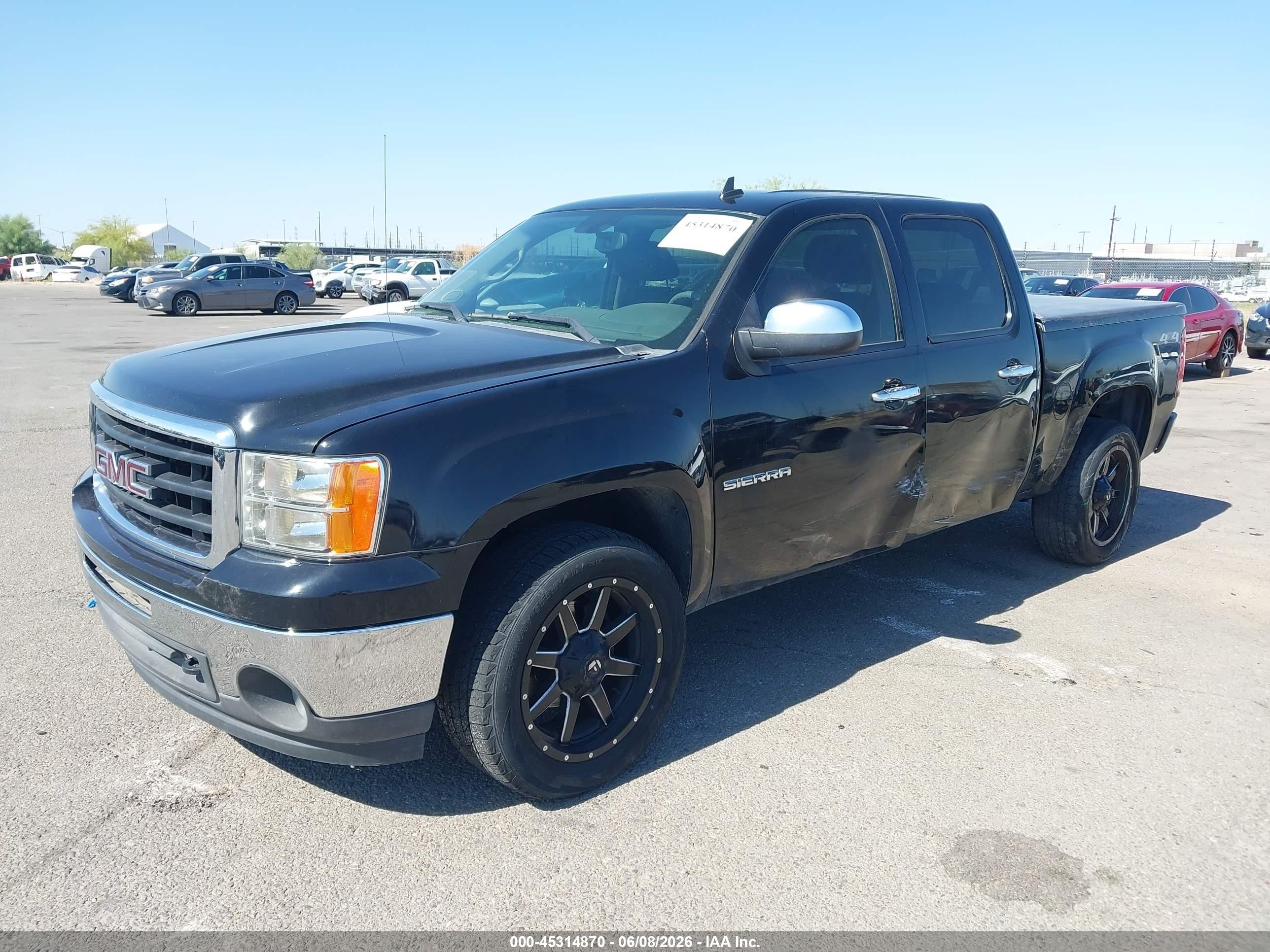 2011 Gmc Sierra 1500 Sle Black vin: 3GTP2VE30BG402334