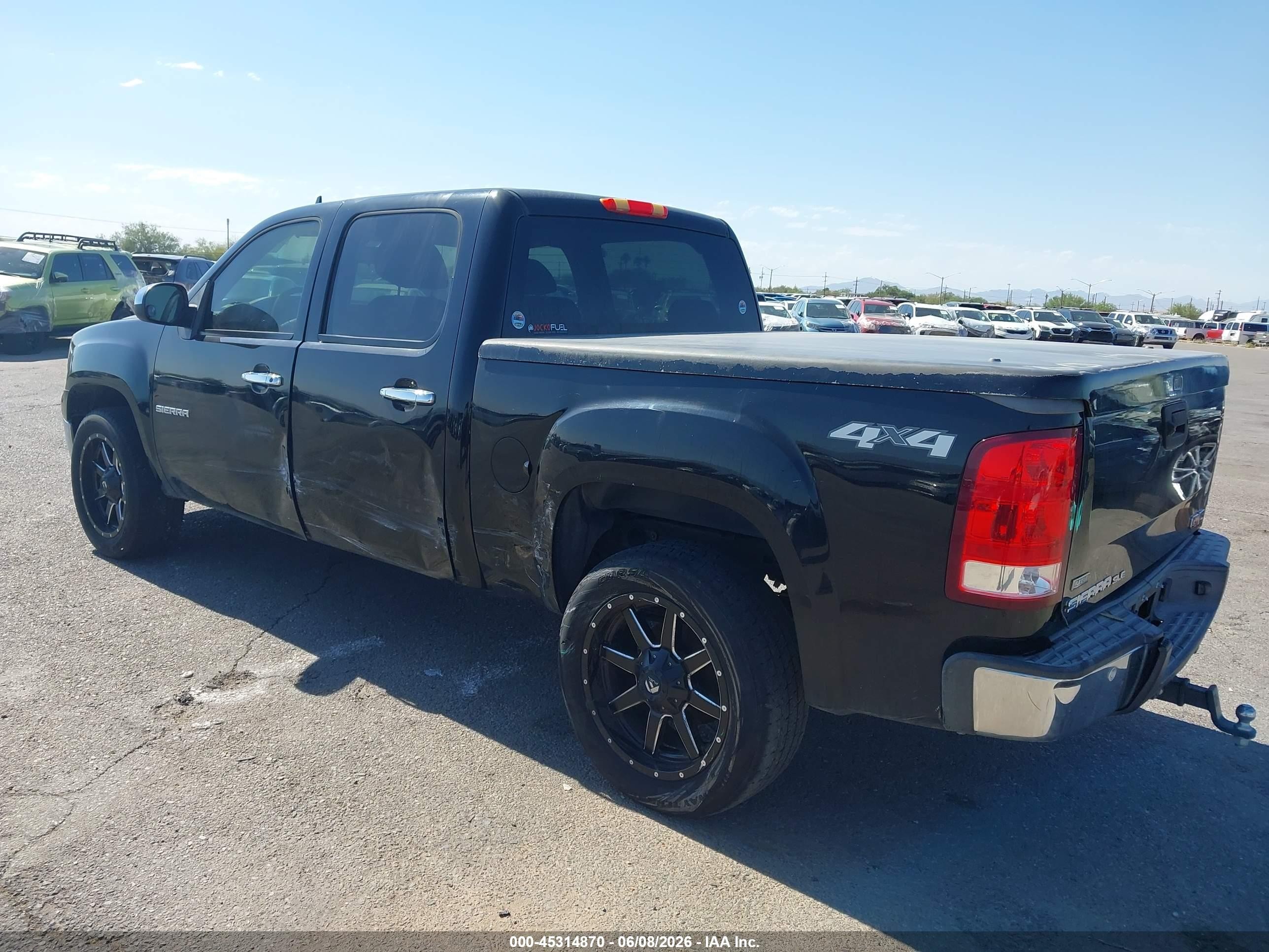 2011 Gmc Sierra 1500 Sle Black vin: 3GTP2VE30BG402334