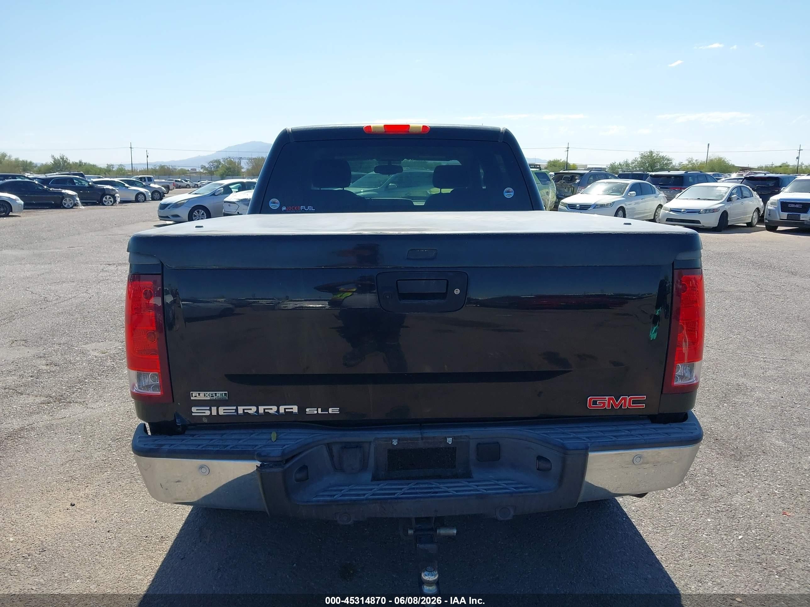 2011 Gmc Sierra 1500 Sle Black vin: 3GTP2VE30BG402334