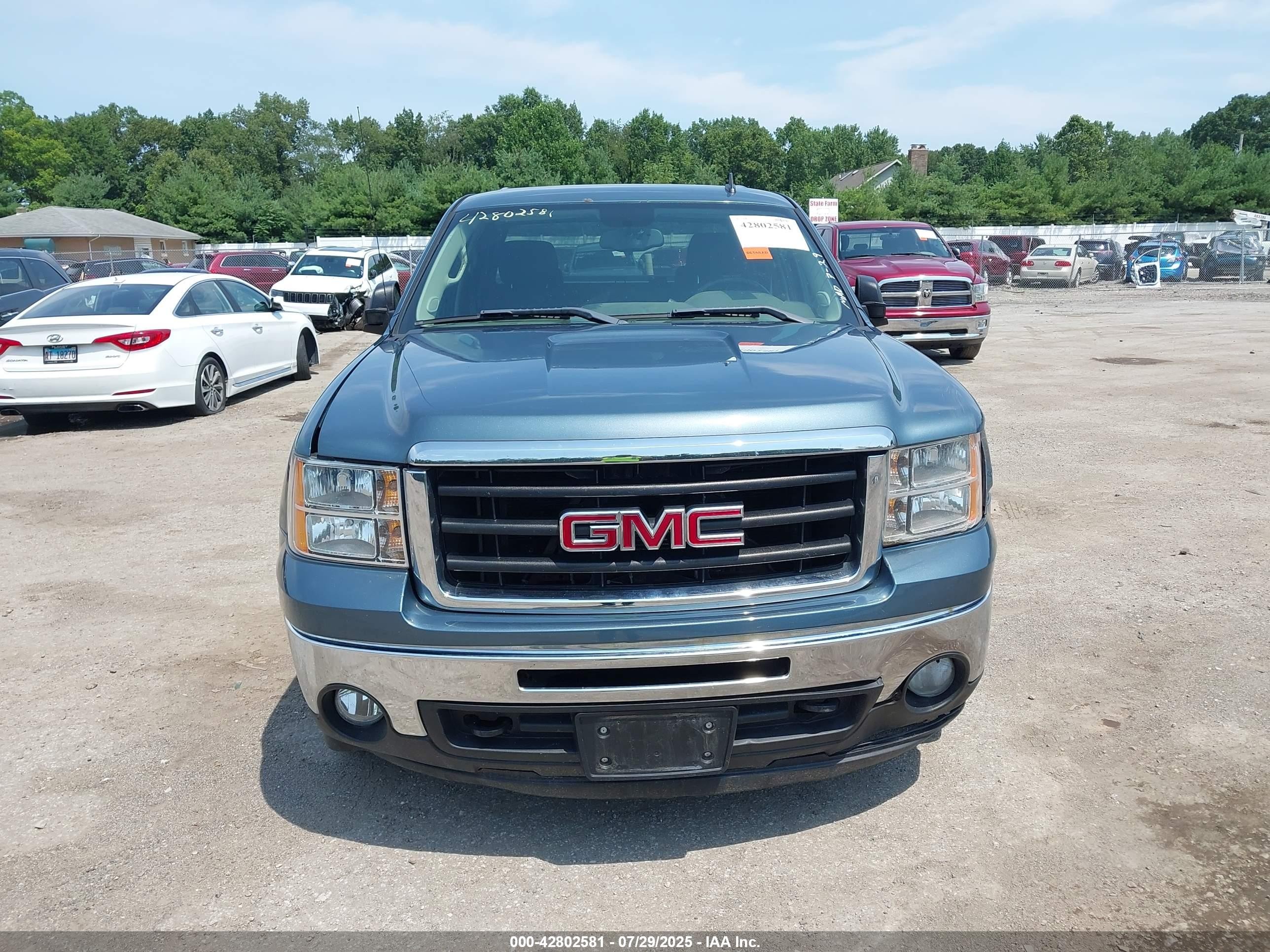 2011 Gmc Sierra 1500 Sle Green vin: 3GTP2VE31BG361504
