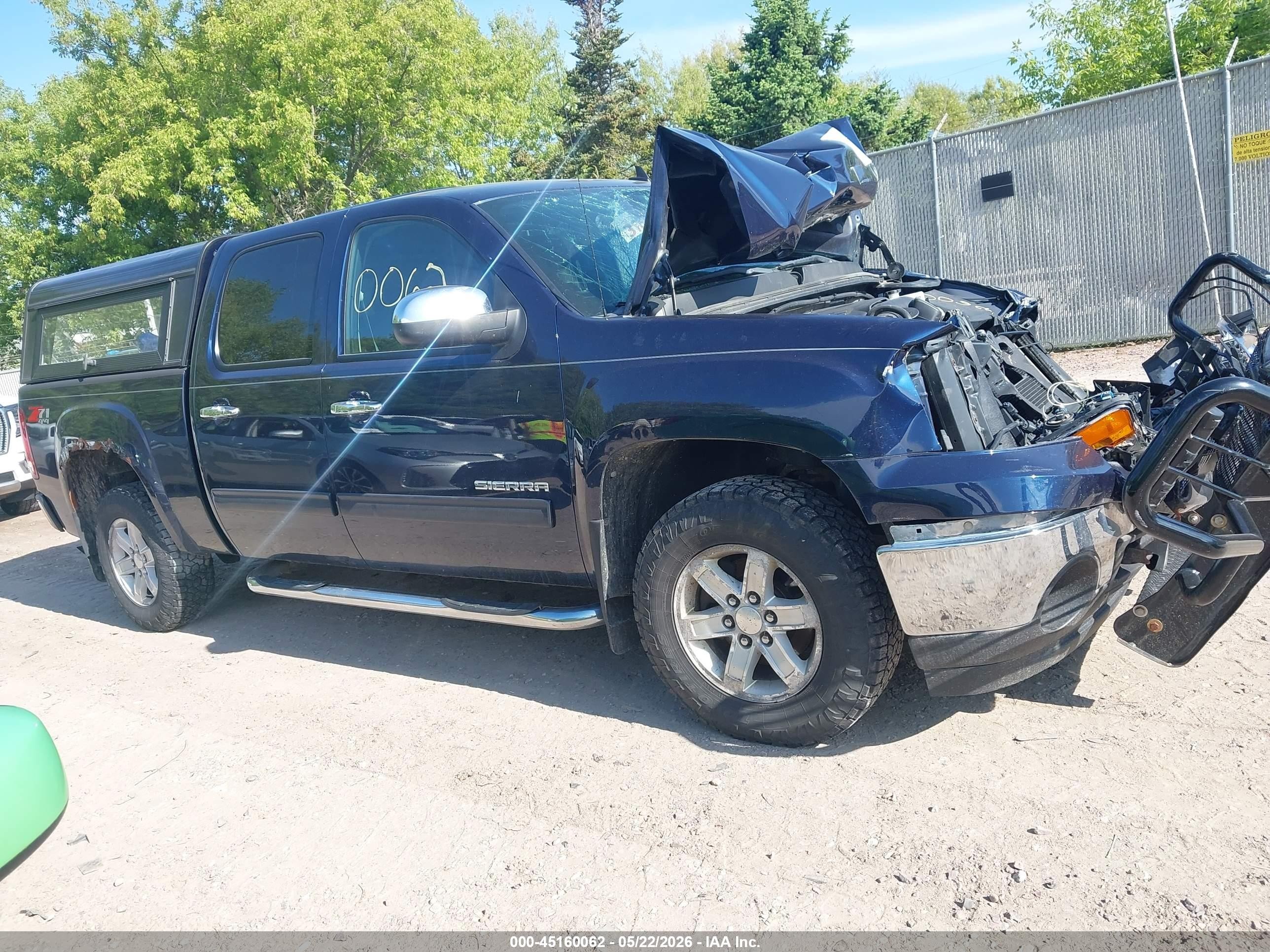 2011 Gmc Sierra 1500 Sle Blue vin: 3GTP2VE32BG100317