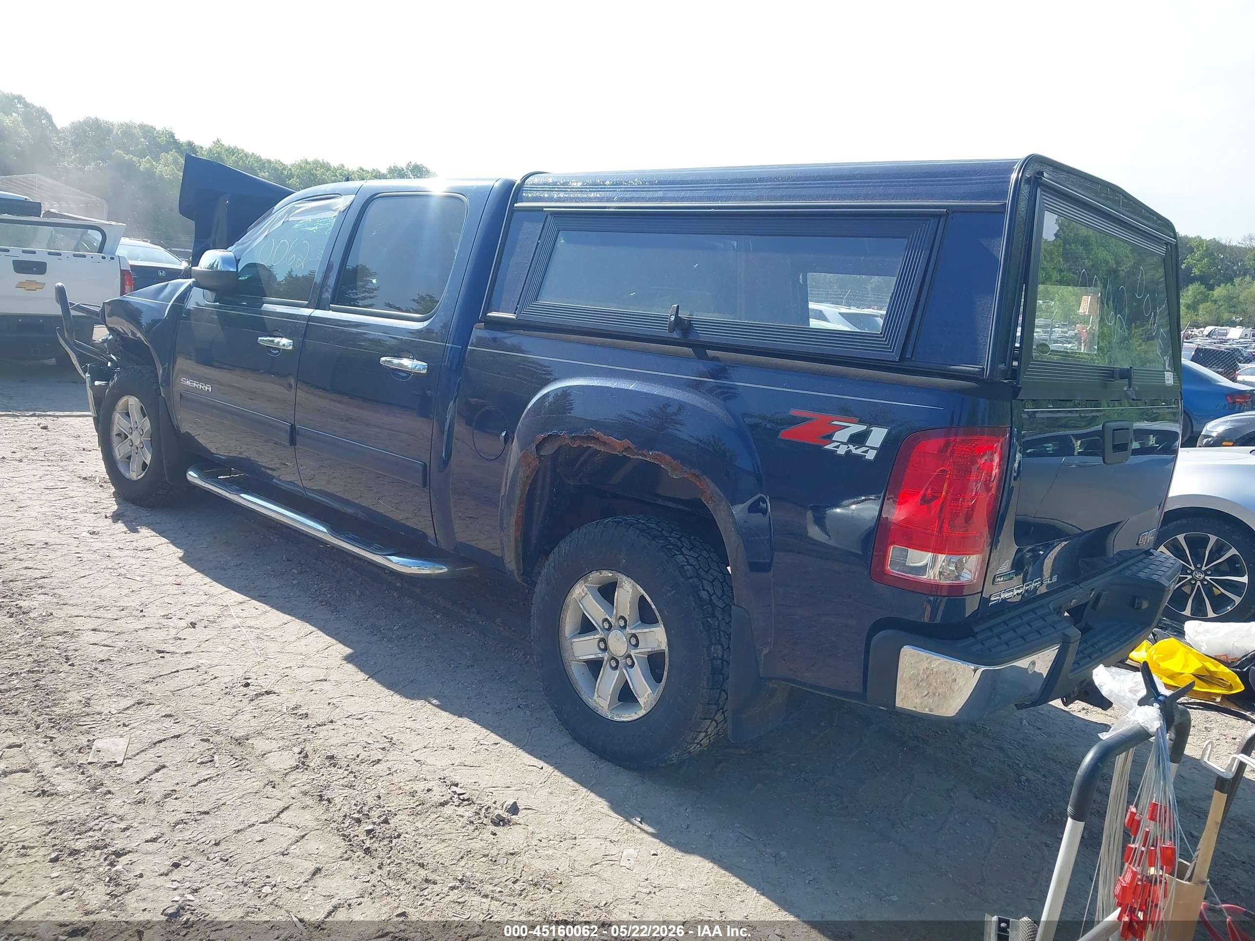 2011 Gmc Sierra 1500 Sle Blue vin: 3GTP2VE32BG100317