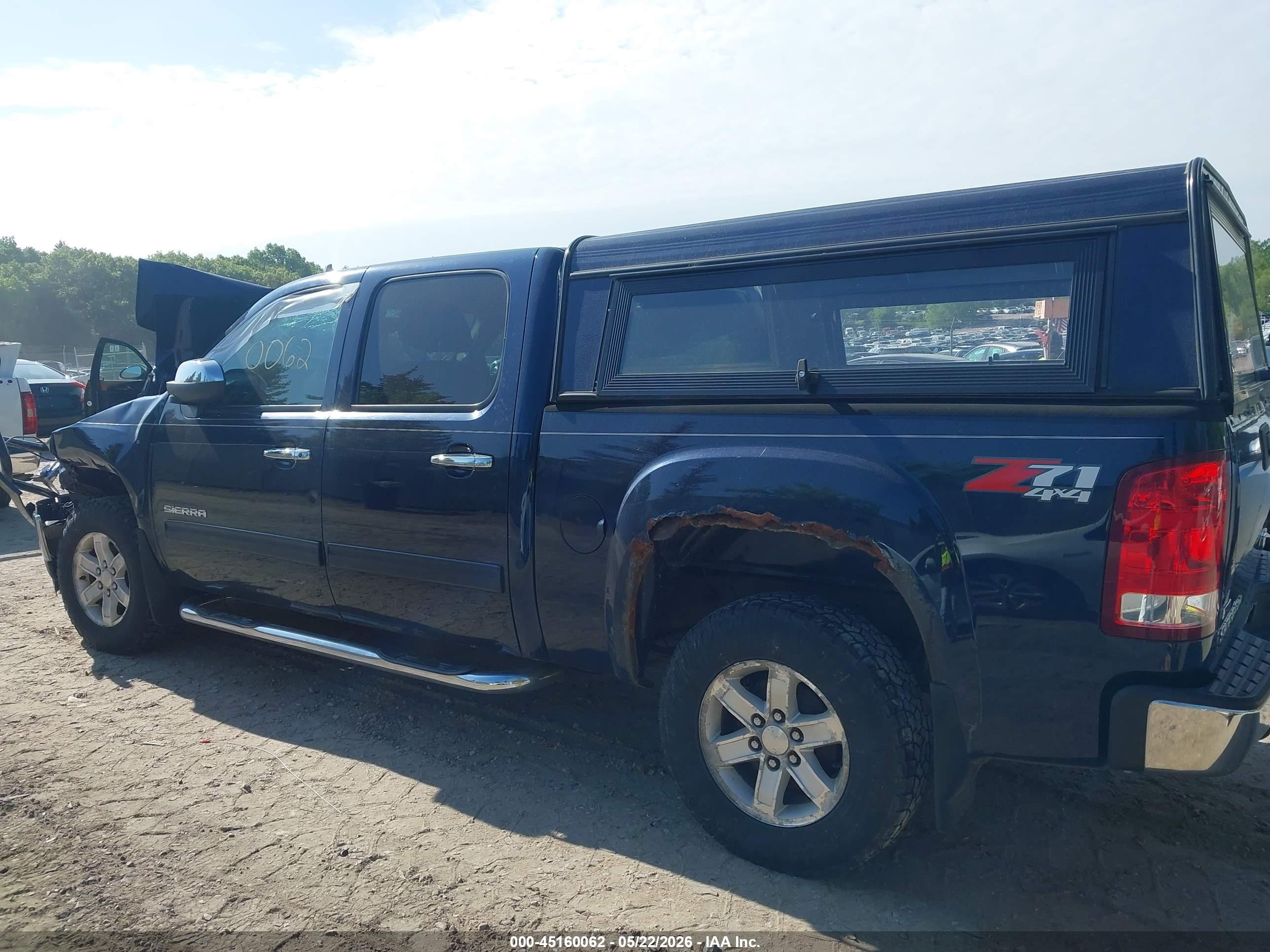2011 Gmc Sierra 1500 Sle Blue vin: 3GTP2VE32BG100317