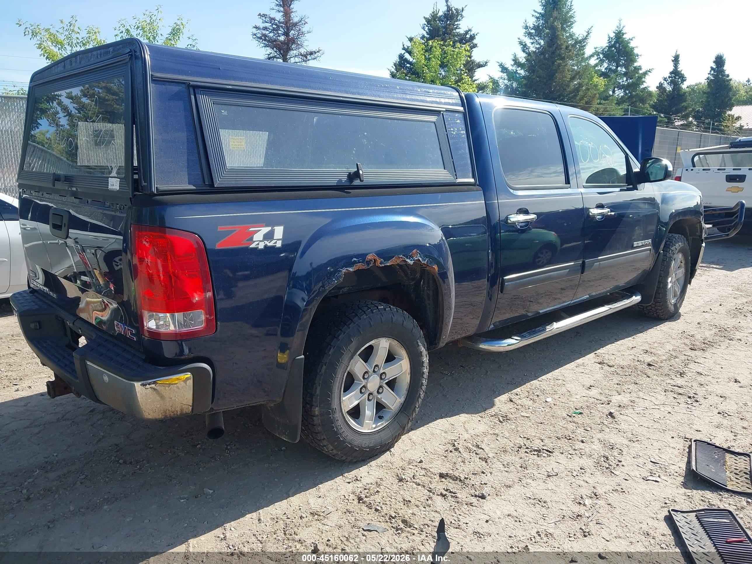 2011 Gmc Sierra 1500 Sle Blue vin: 3GTP2VE32BG100317
