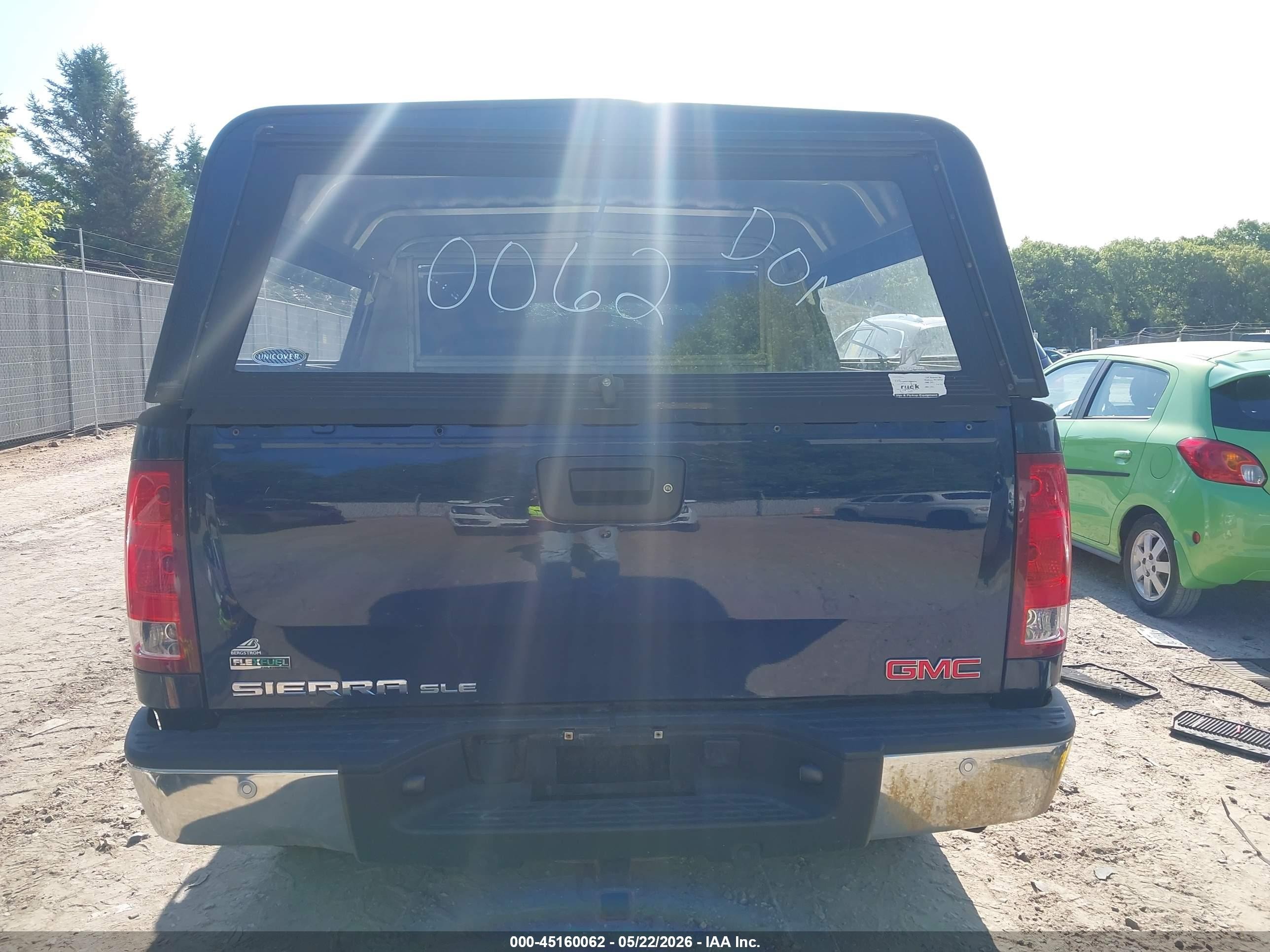 2011 Gmc Sierra 1500 Sle Blue vin: 3GTP2VE32BG100317