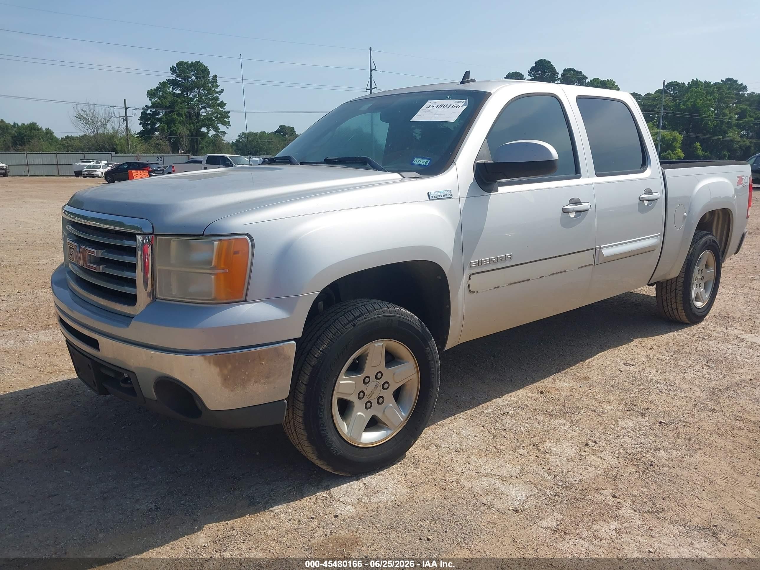 2011 Gmc Sierra 1500 Sle Silver vin: 3GTP2VE32BG244675