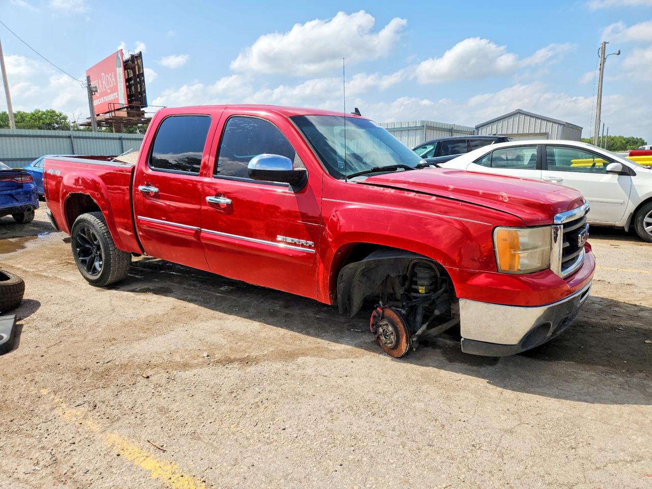 2011 Gmc Sierra K1500 Sle Красный vin: 3GTP2VE32BG328818