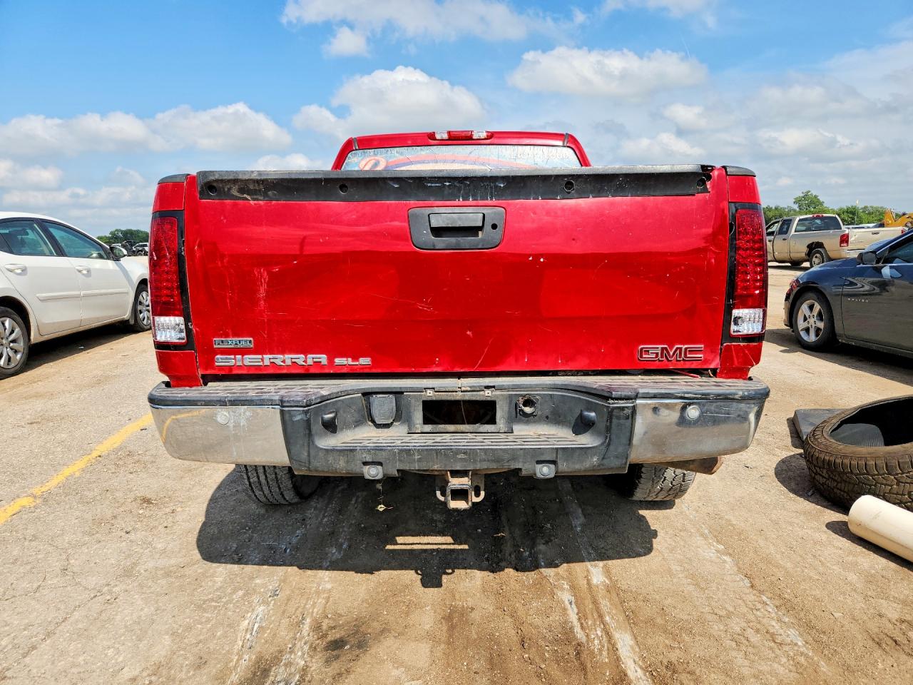 2011 Gmc Sierra K1500 Sle Красный vin: 3GTP2VE32BG328818