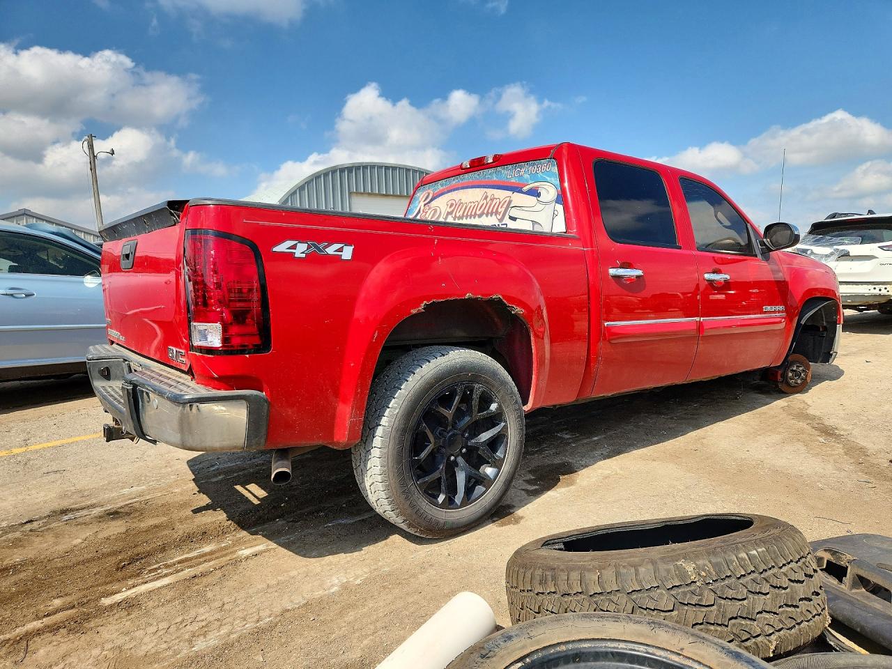 2011 Gmc Sierra K1500 Sle Красный vin: 3GTP2VE32BG328818