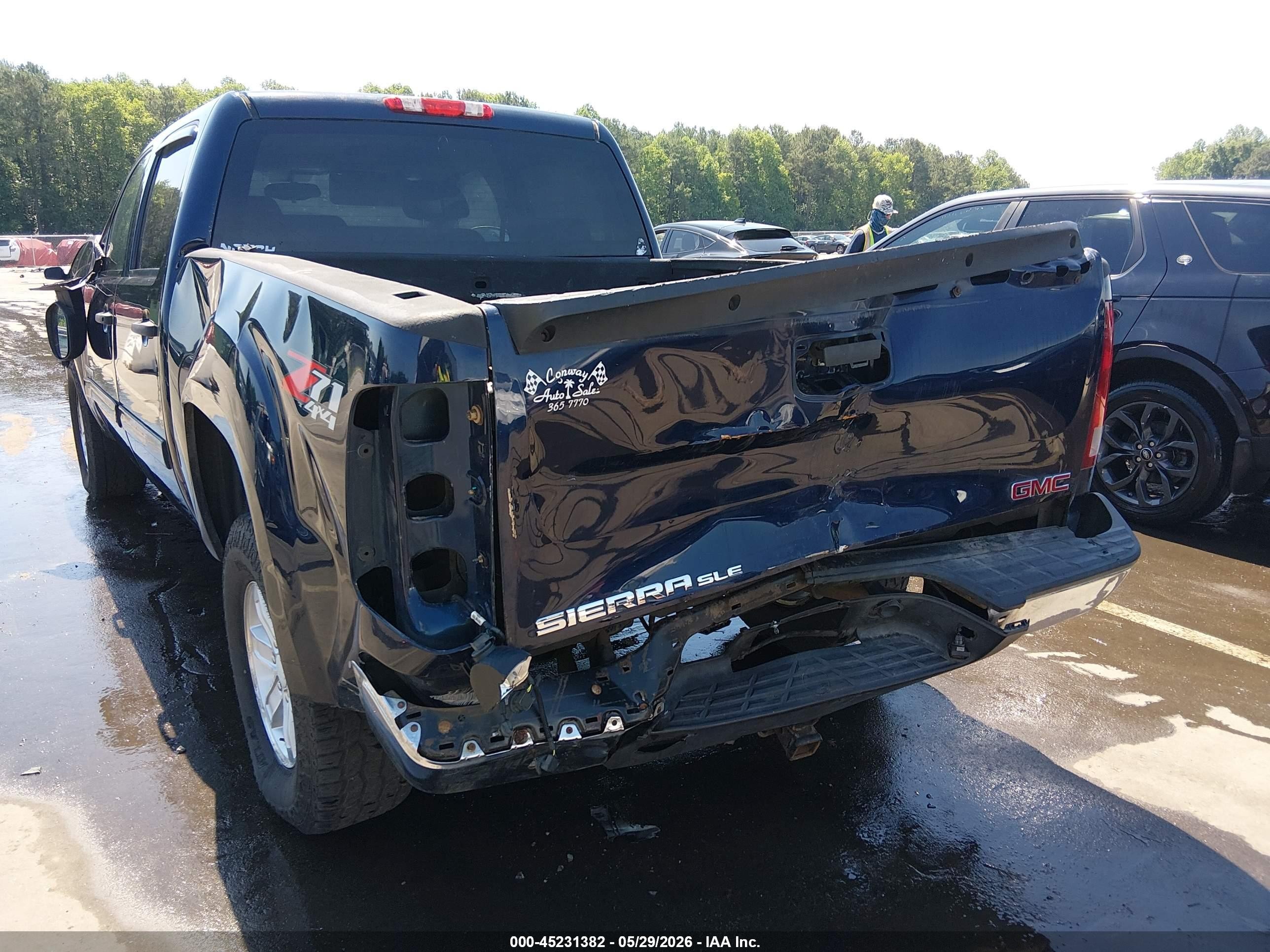 2011 Gmc Sierra 1500 Sle Dark Blue vin: 3GTP2VE32BG331749