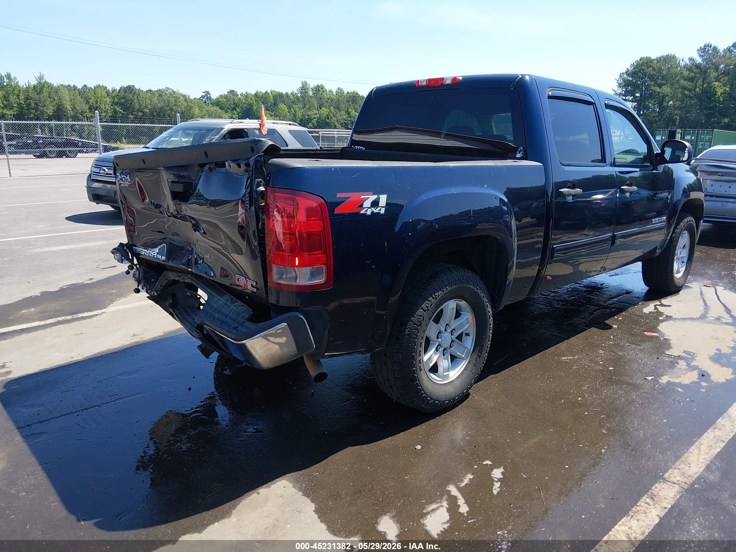 2011 Gmc Sierra 1500 Sle Dark Blue vin: 3GTP2VE32BG331749