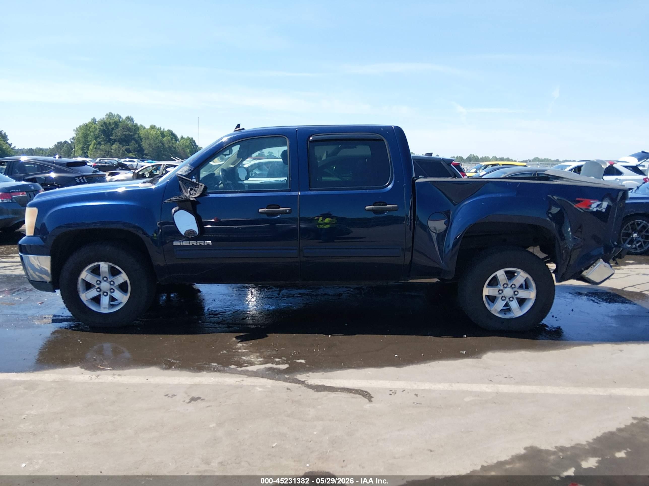 2011 Gmc Sierra 1500 Sle Dark Blue vin: 3GTP2VE32BG331749