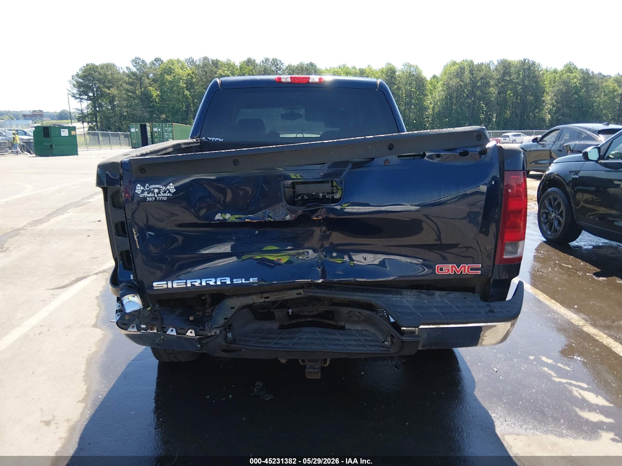 2011 Gmc Sierra 1500 Sle Dark Blue vin: 3GTP2VE32BG331749