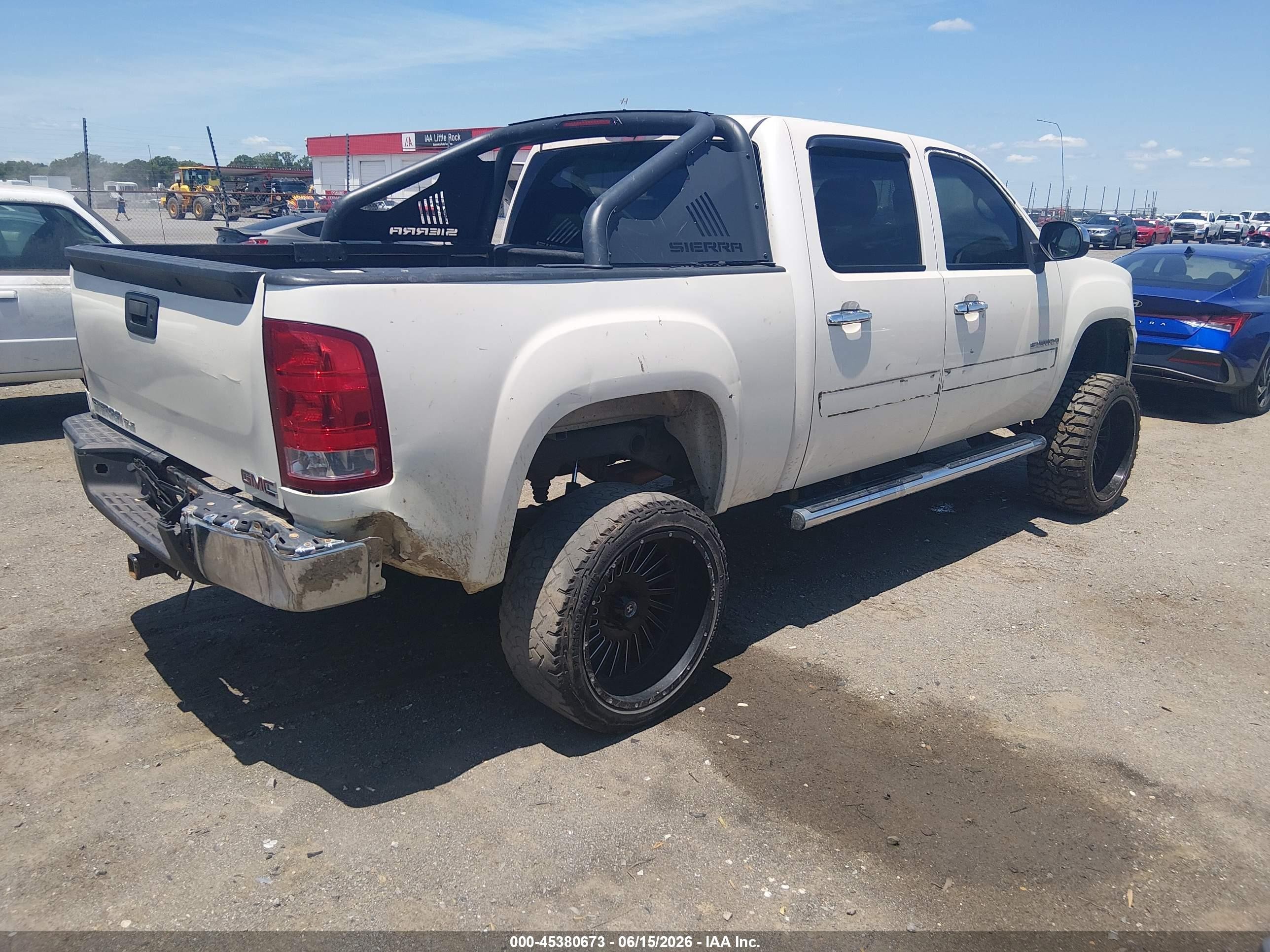 2011 Gmc Sierra 1500 Sle White vin: 3GTP2VE32BG385410