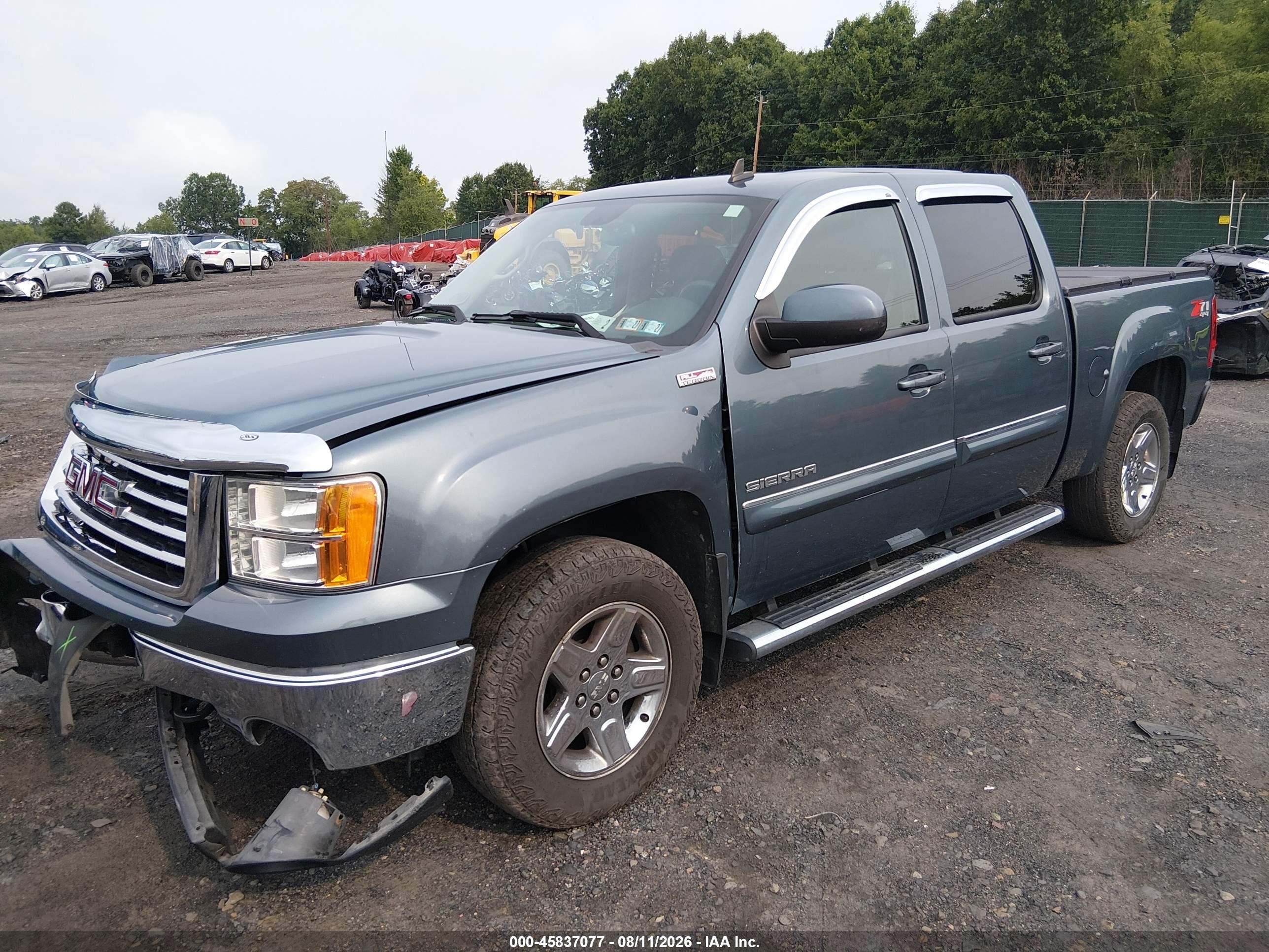 2011 Gmc Sierra 1500 Sle Blue vin: 3GTP2VE33BG112864