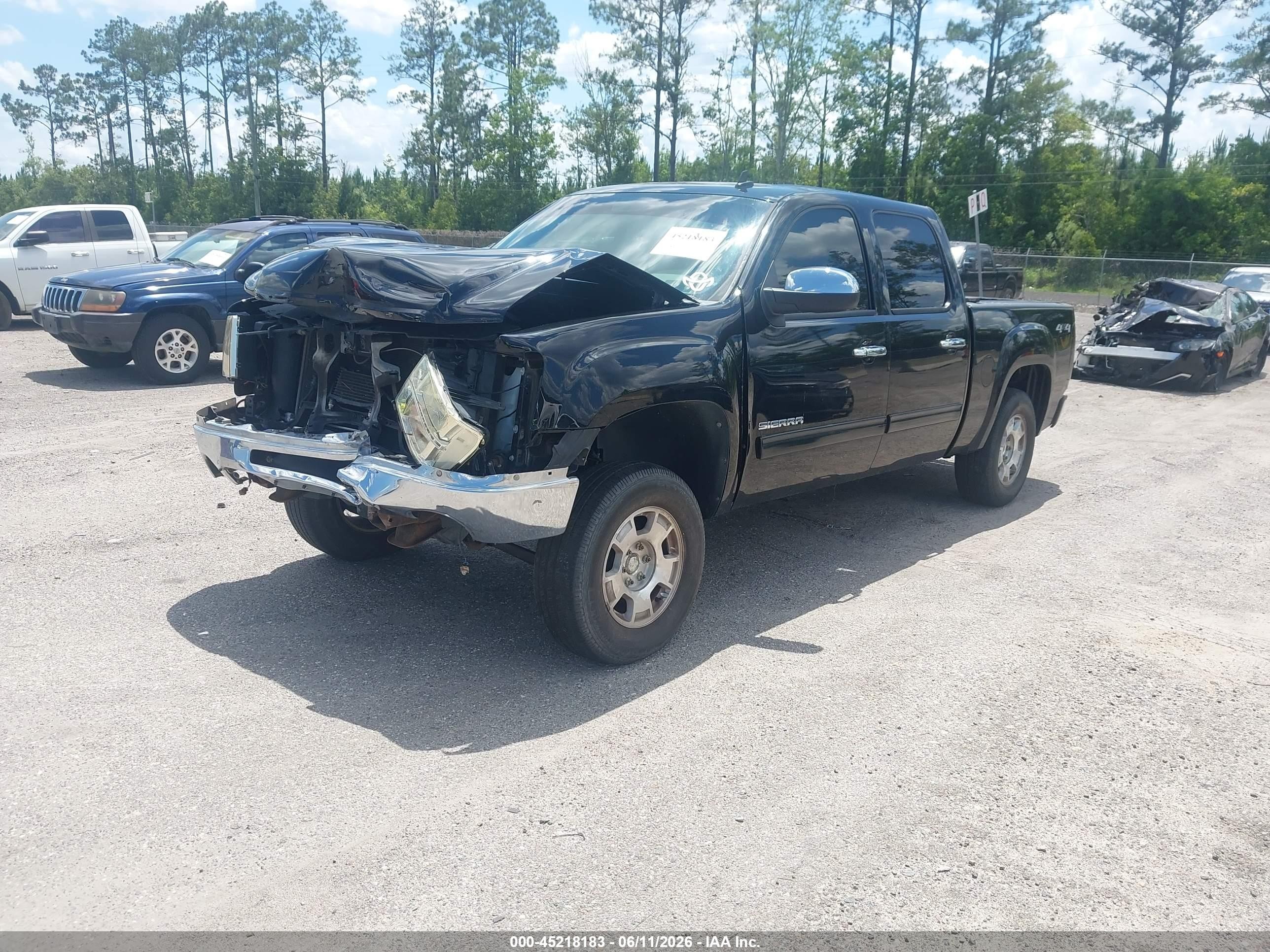 2011 Gmc Sierra 1500 Sle Black vin: 3GTP2VE33BG251554