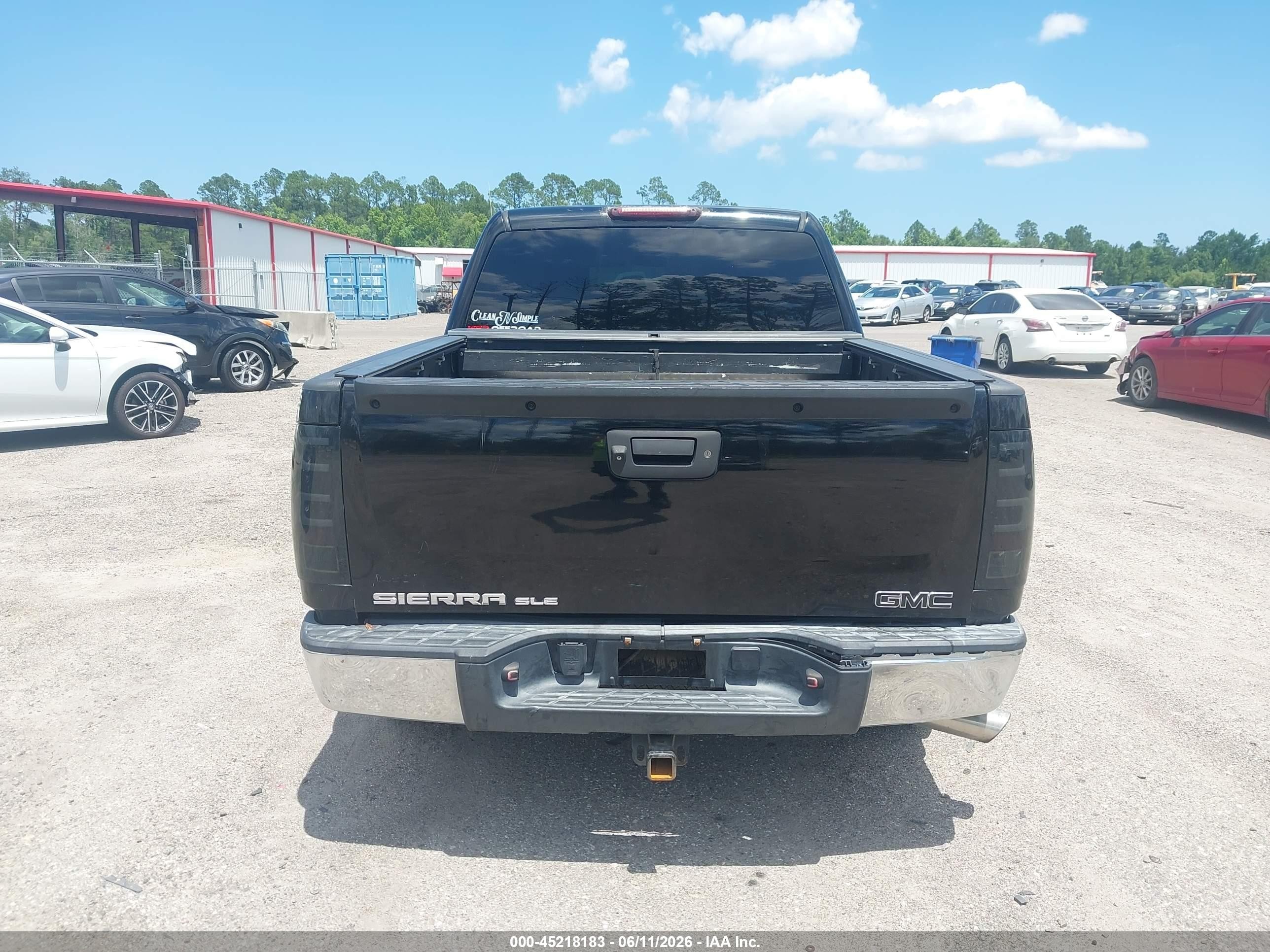 2011 Gmc Sierra 1500 Sle Black vin: 3GTP2VE33BG251554