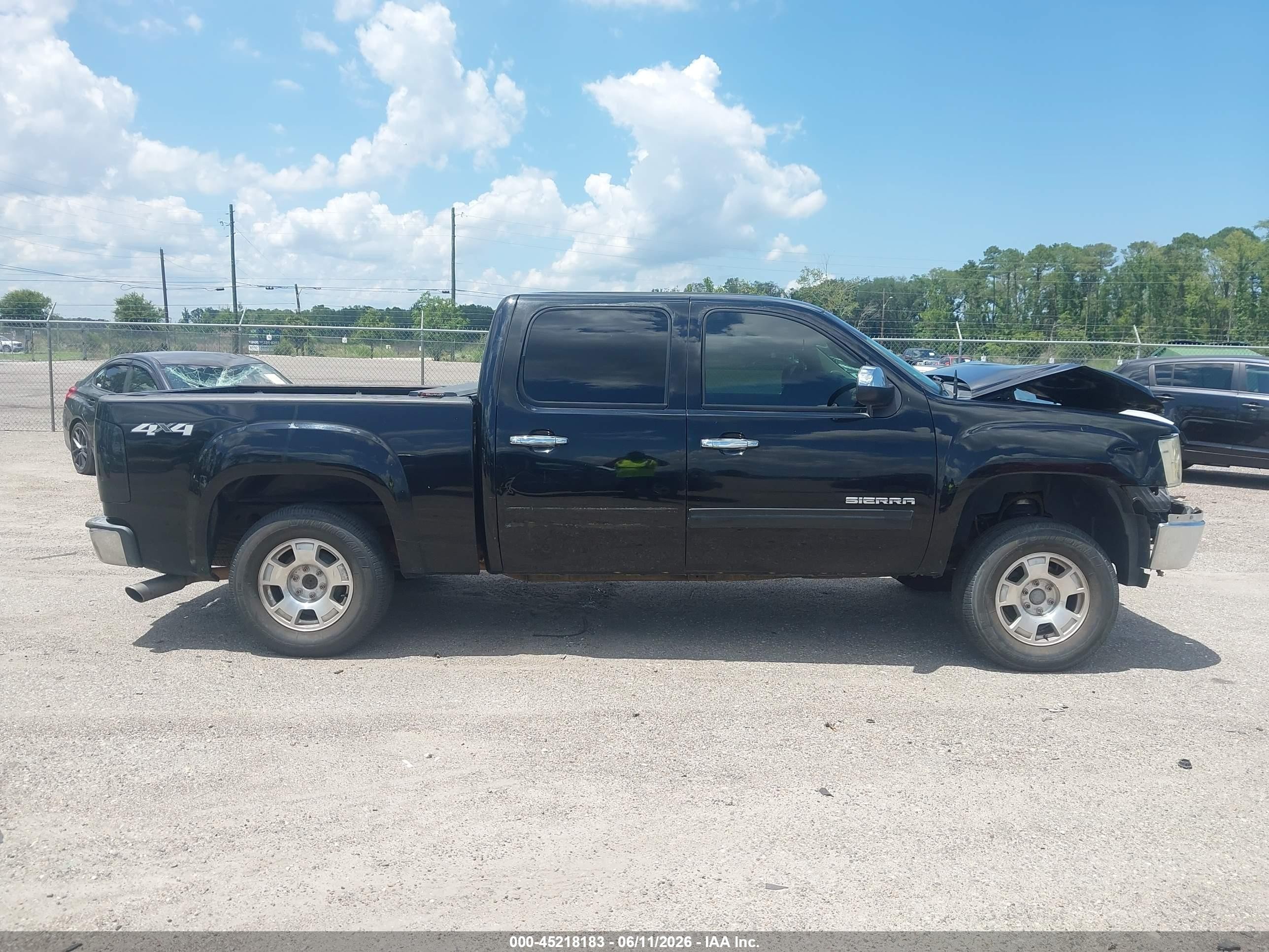 2011 Gmc Sierra 1500 Sle Black vin: 3GTP2VE33BG251554