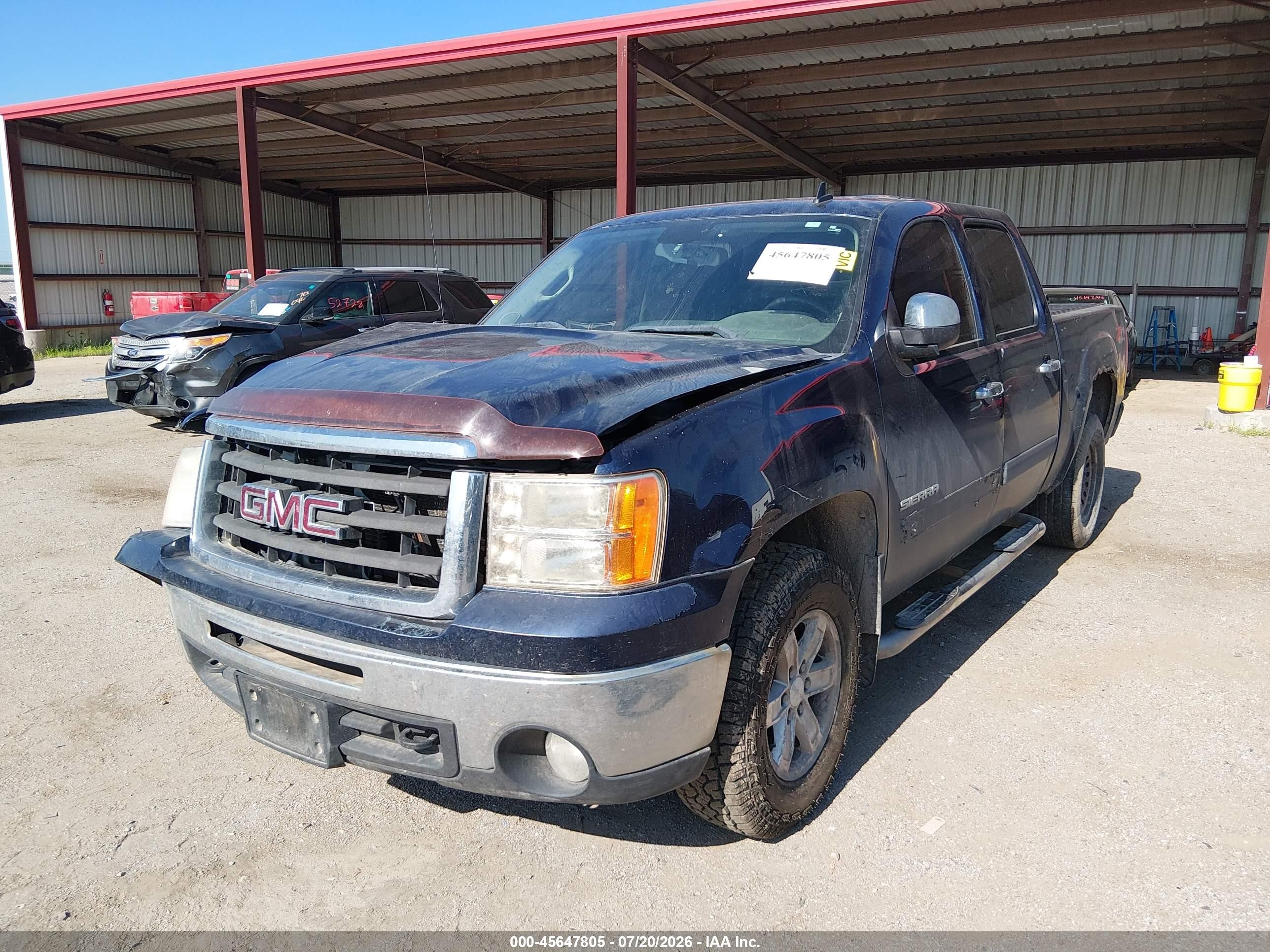 2011 Gmc Sierra 1500 Sle Blue vin: 3GTP2VE34BG104370