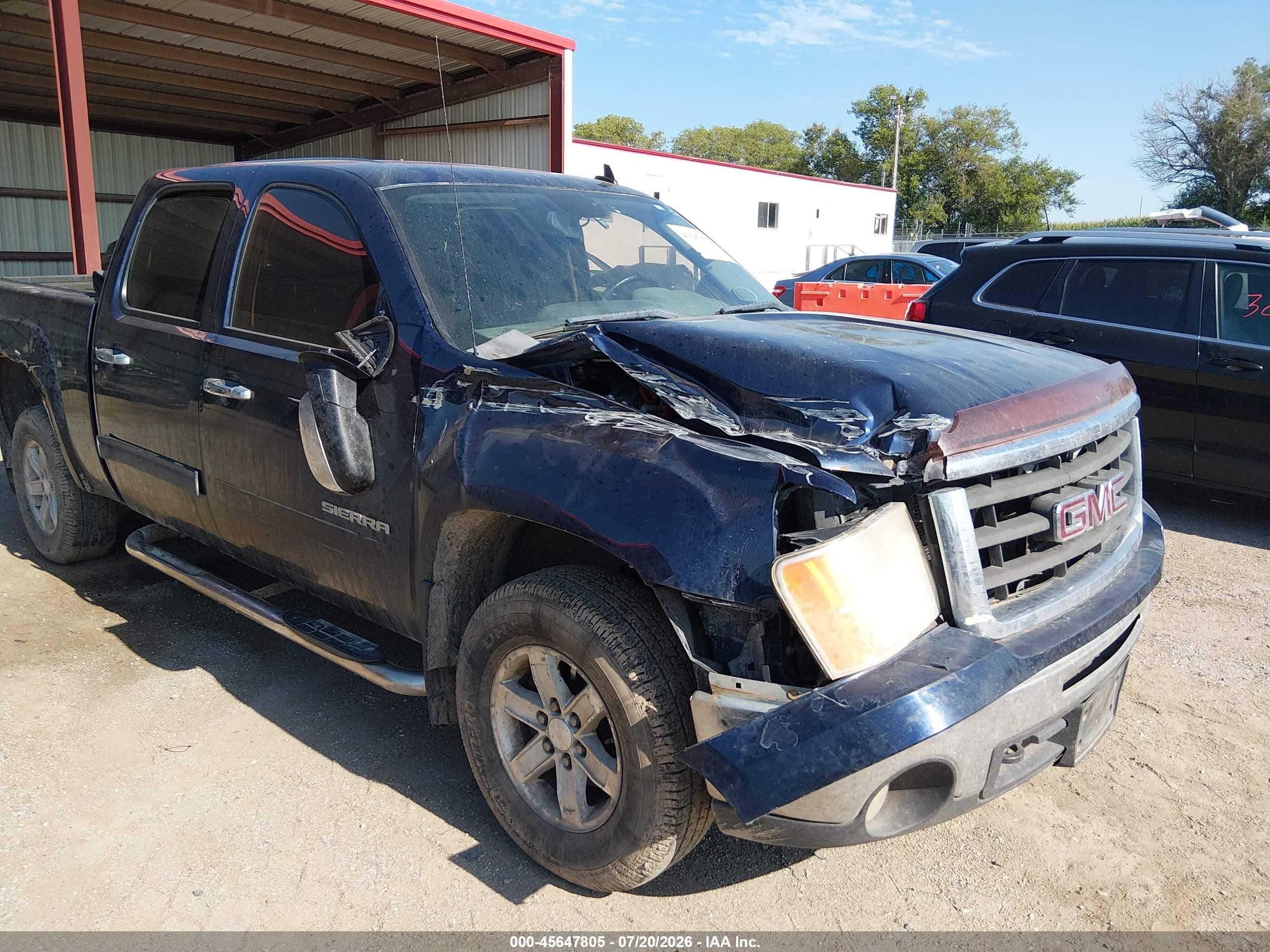 2011 Gmc Sierra 1500 Sle Blue vin: 3GTP2VE34BG104370