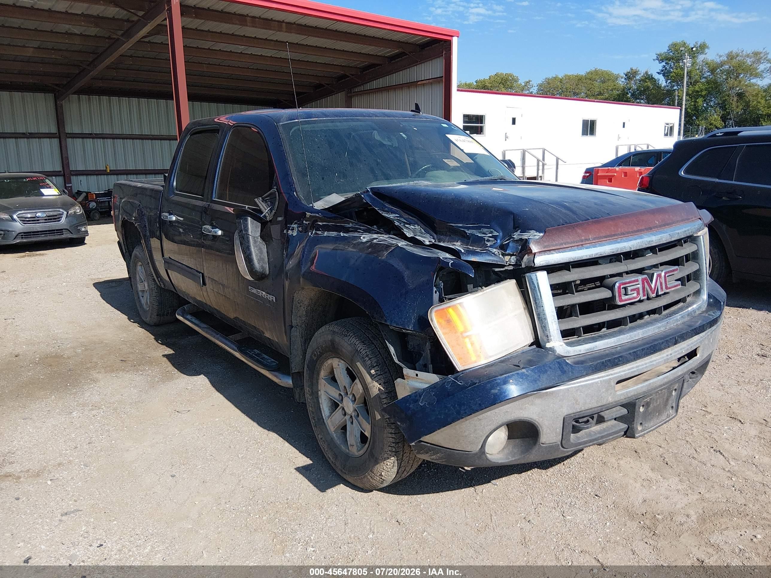 2011 Gmc Sierra 1500 Sle Blue vin: 3GTP2VE34BG104370