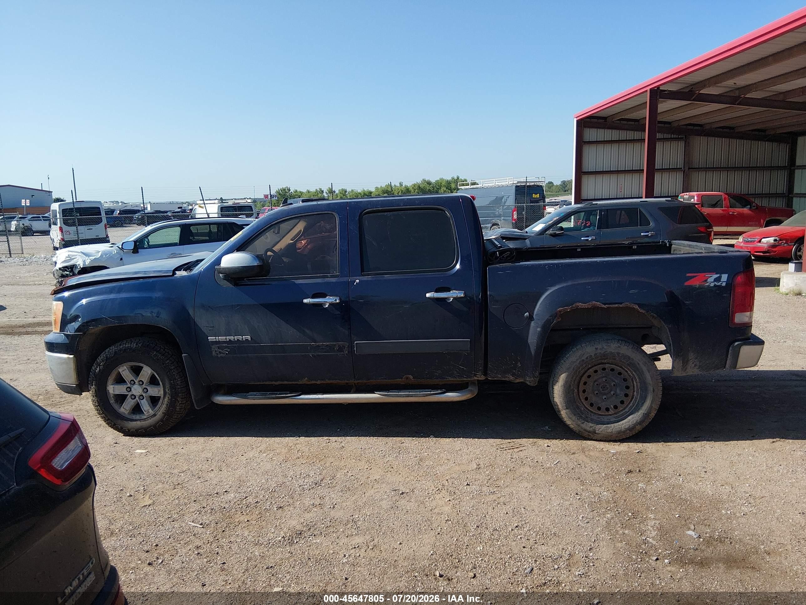 2011 Gmc Sierra 1500 Sle Blue vin: 3GTP2VE34BG104370
