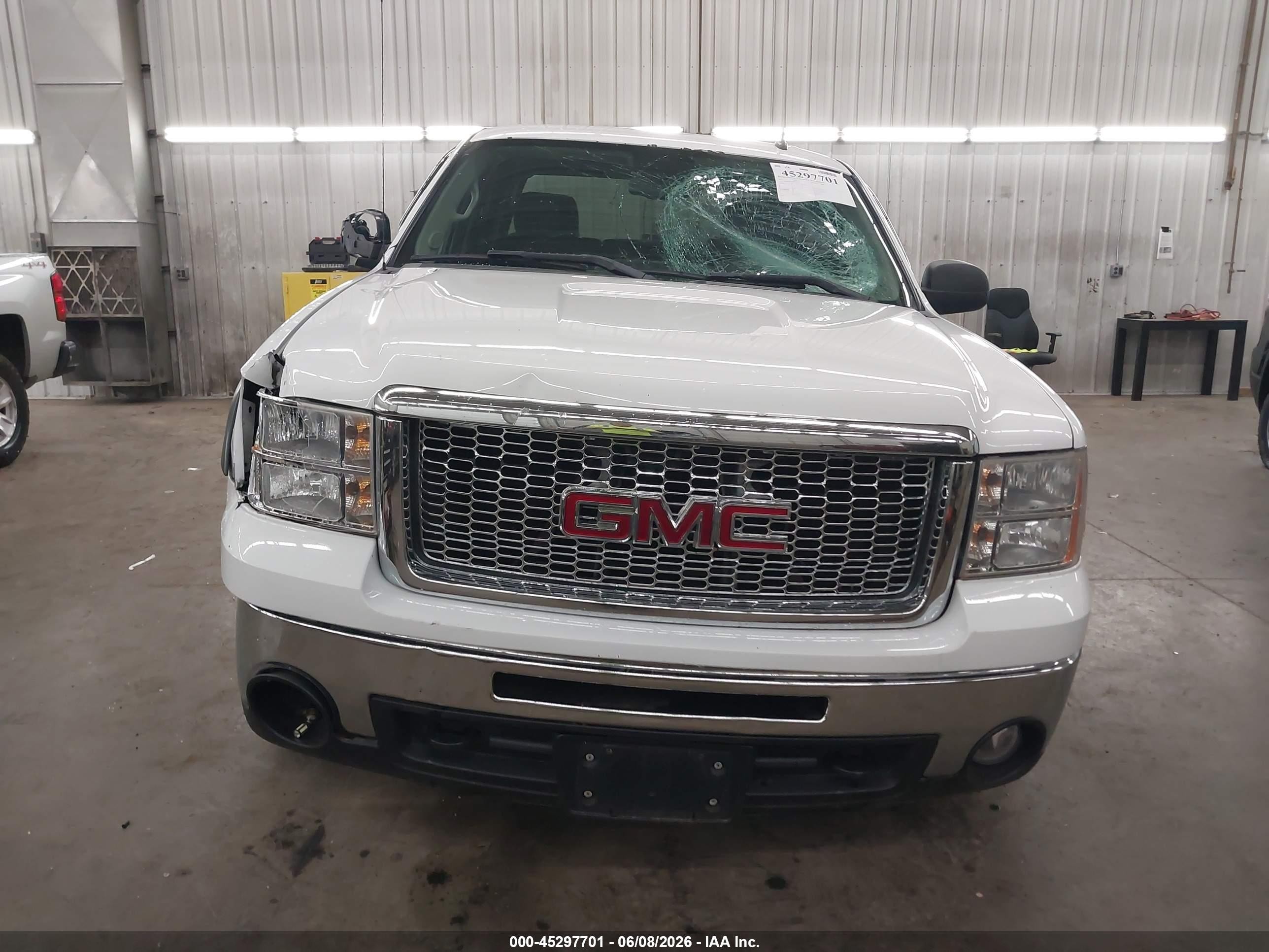 2011 Gmc Sierra 1500 Sle White vin: 3GTP2VE34BG219373