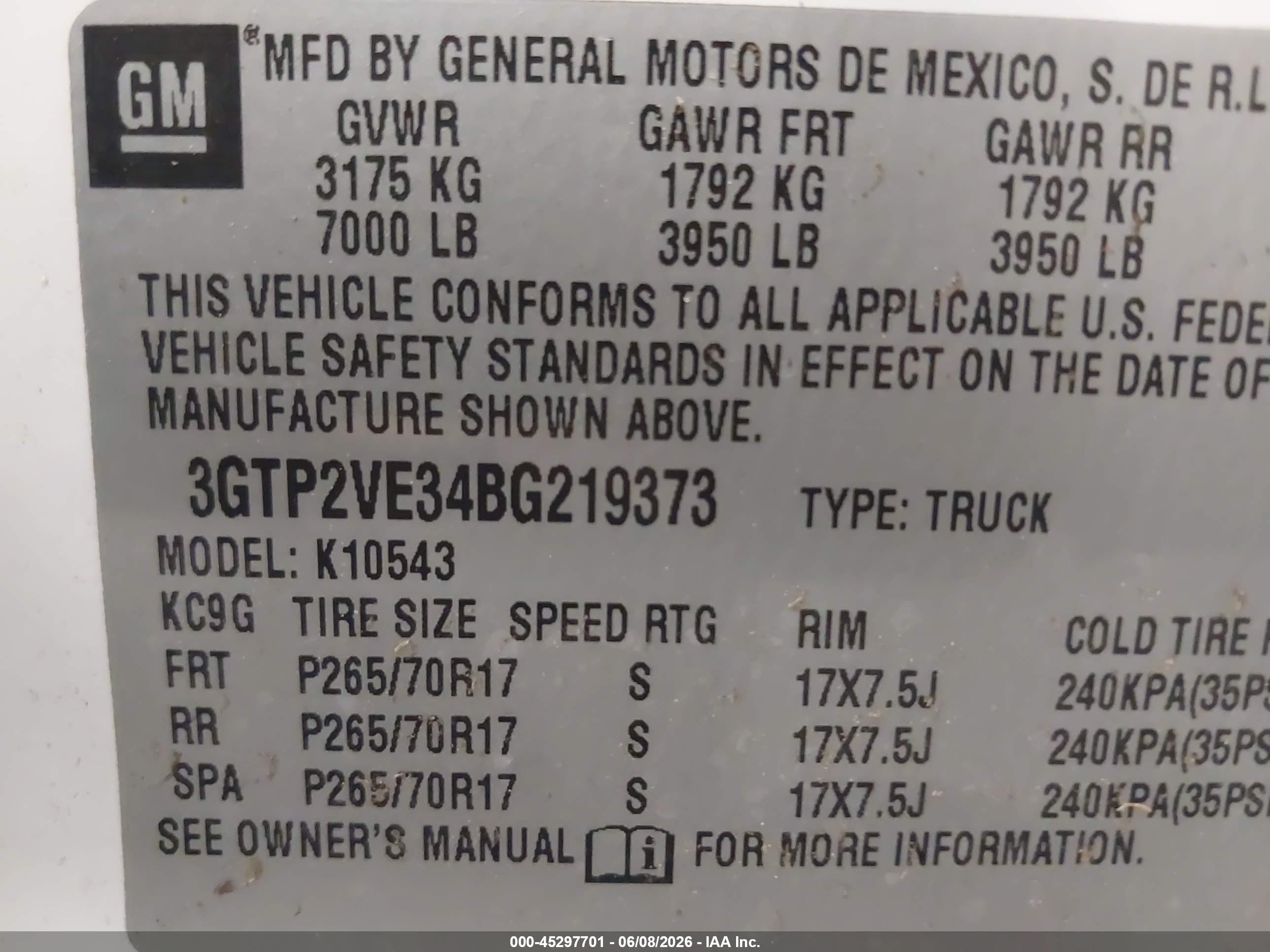 2011 Gmc Sierra 1500 Sle White vin: 3GTP2VE34BG219373